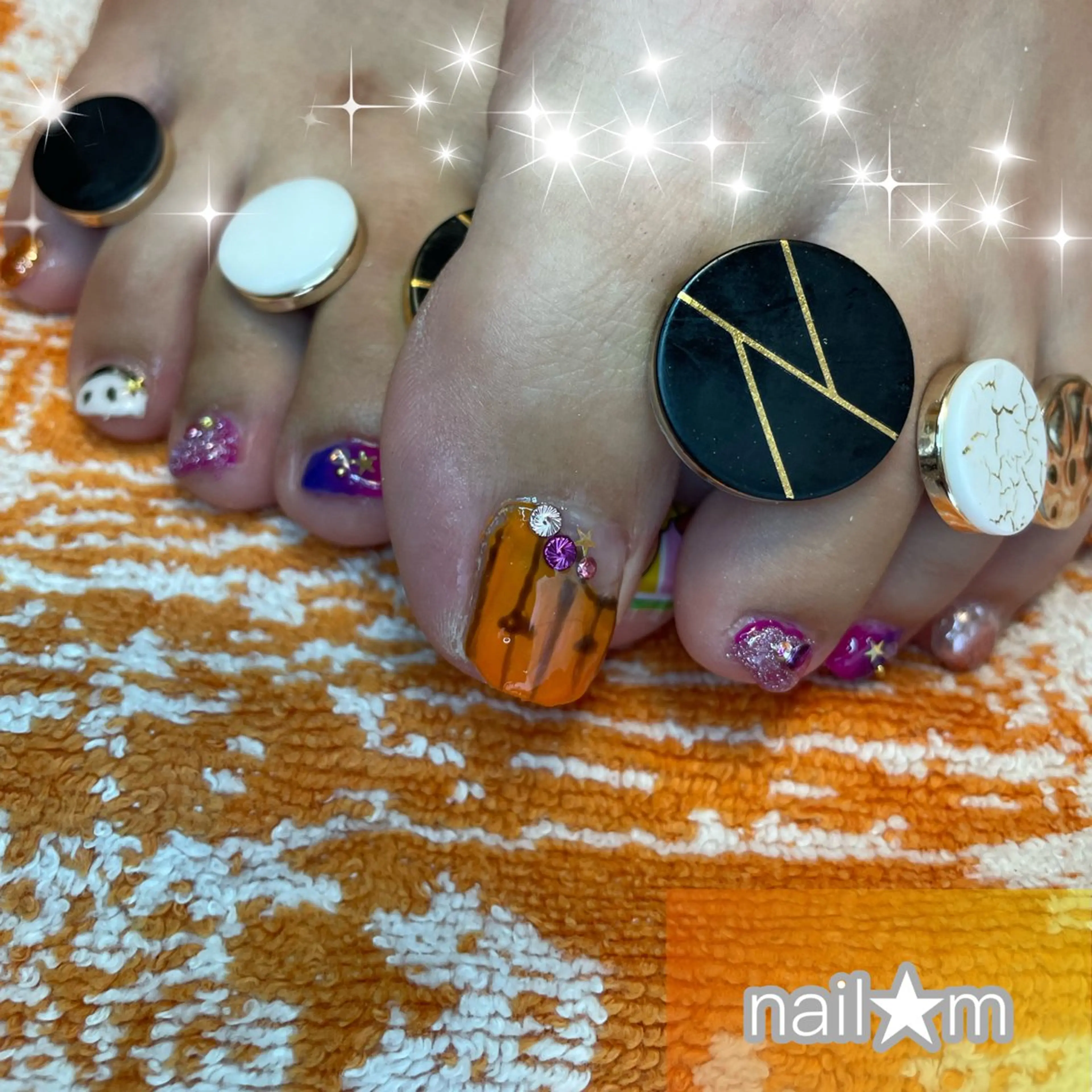 ネイル フットネイル ハロウィン NAIL★M 真紀のネイルデザイン