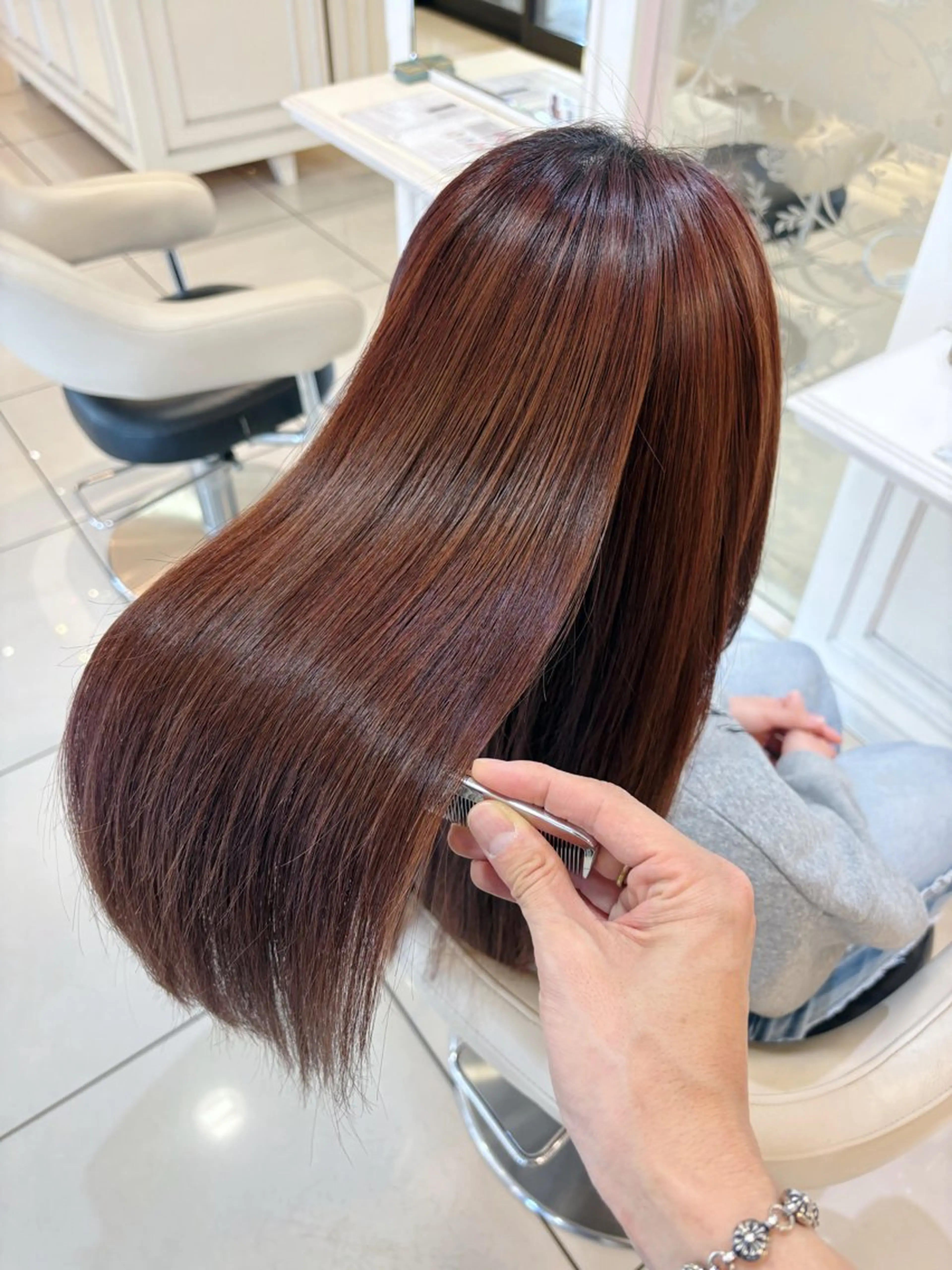 セミロング 髪質改善 トリートメント カット トリートメント 高橋 佑のヘアスタイル