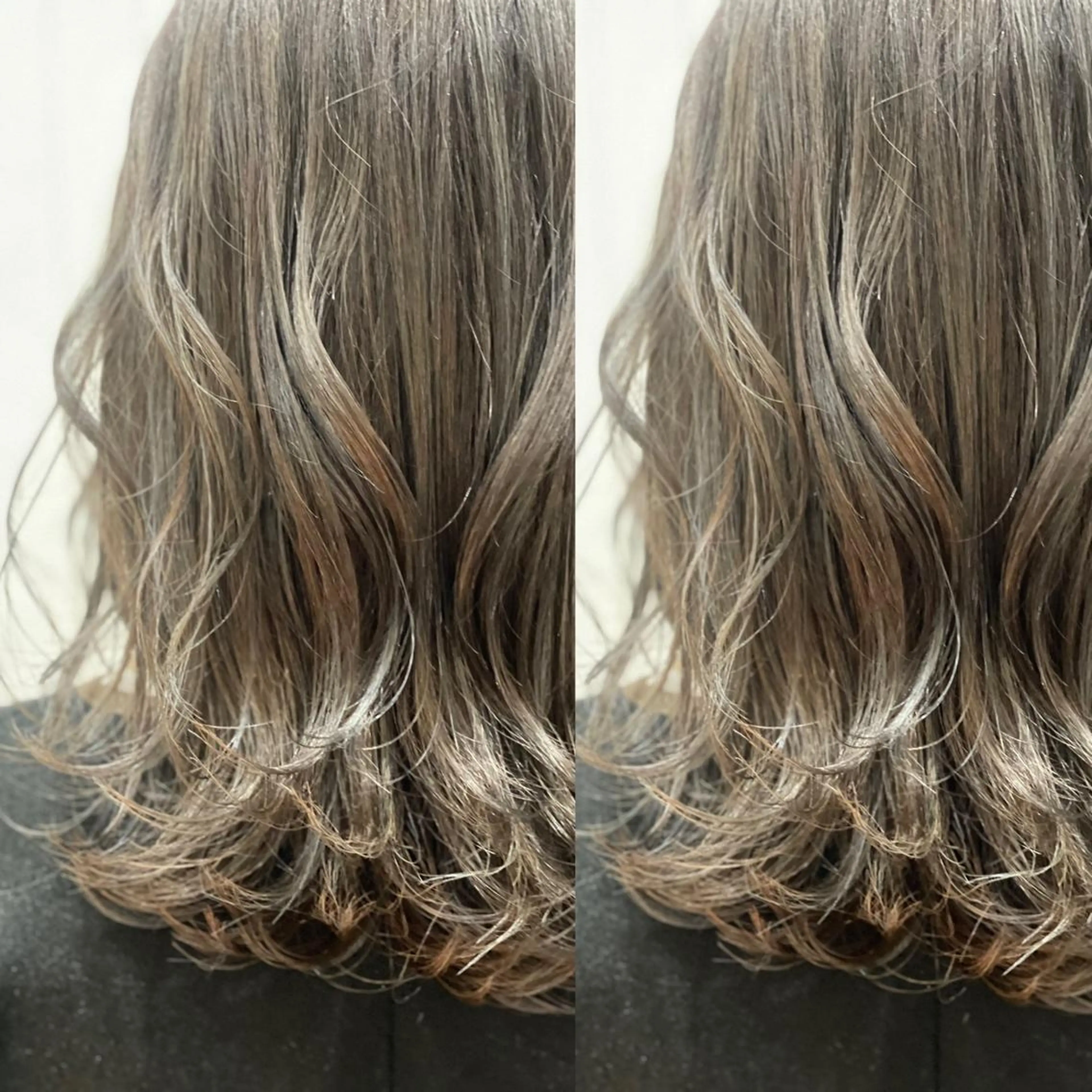 カラー グレージュ ハイライトカラー Snaly カラー特化ページのヘアスタイル