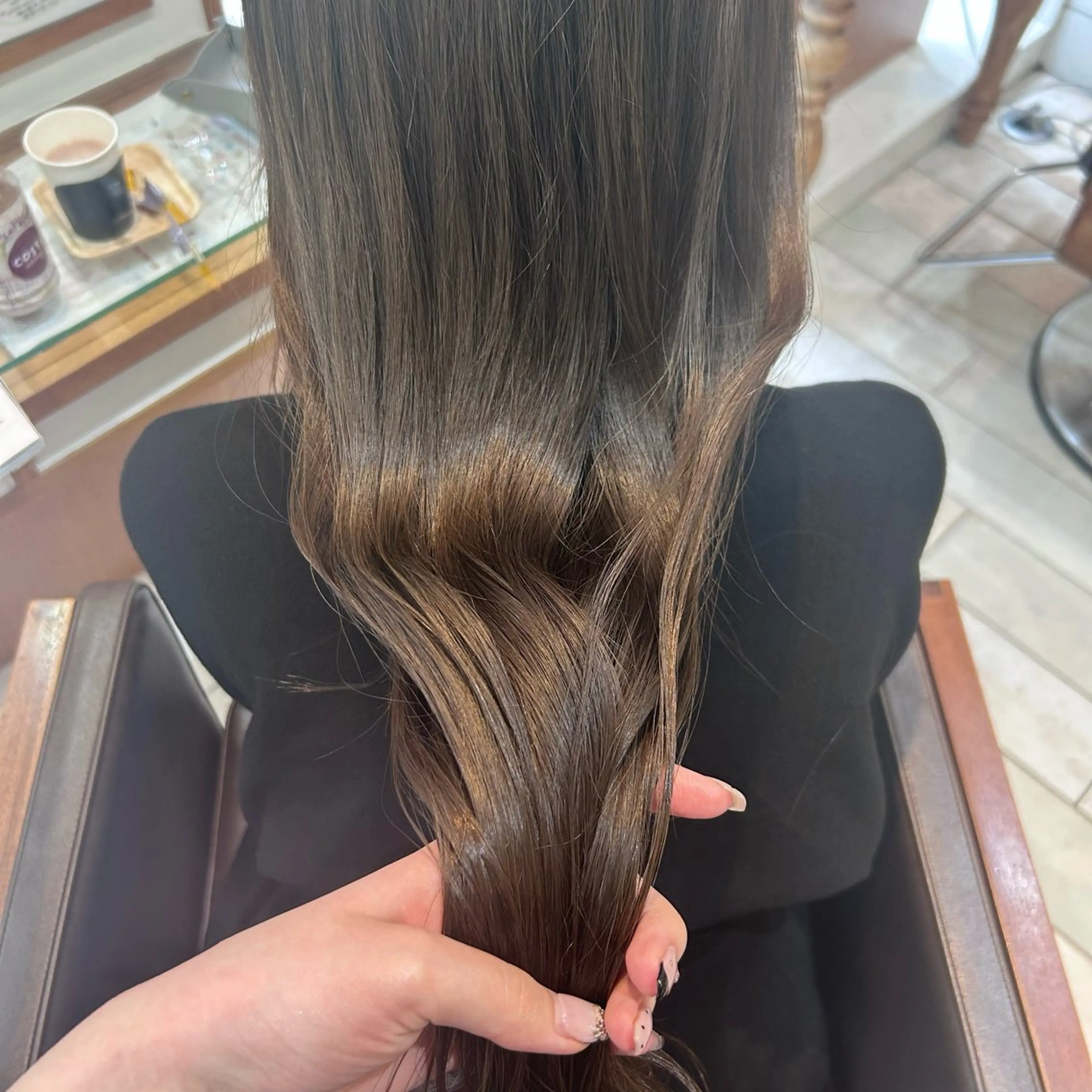 ロング カラー ヘアカラー トリートメント Rion/渋谷 /ブリーチなしカラーのヘアスタイル