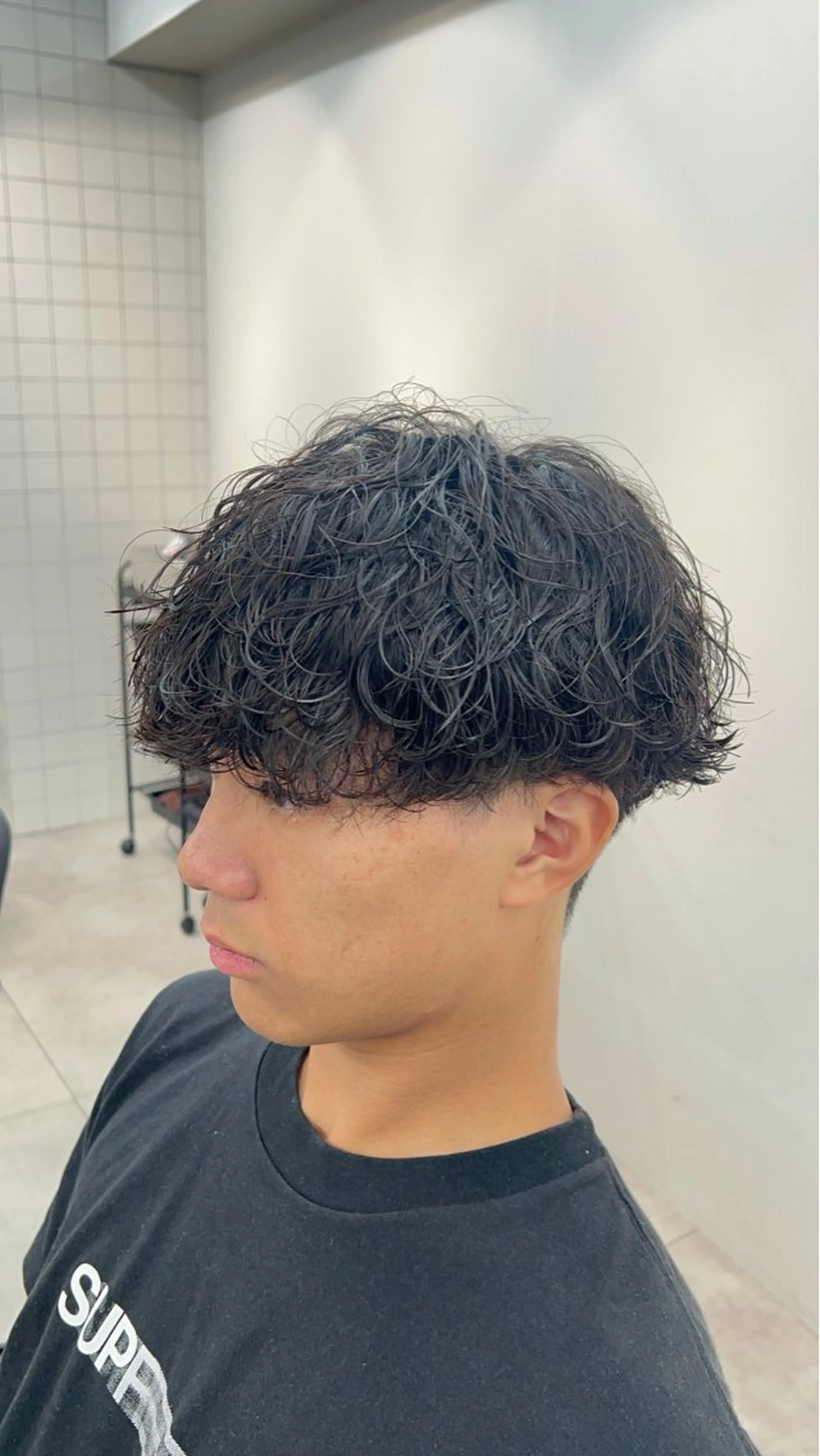 【新規土日限定】メンズカット+波巻きスパイラルパーマの写真