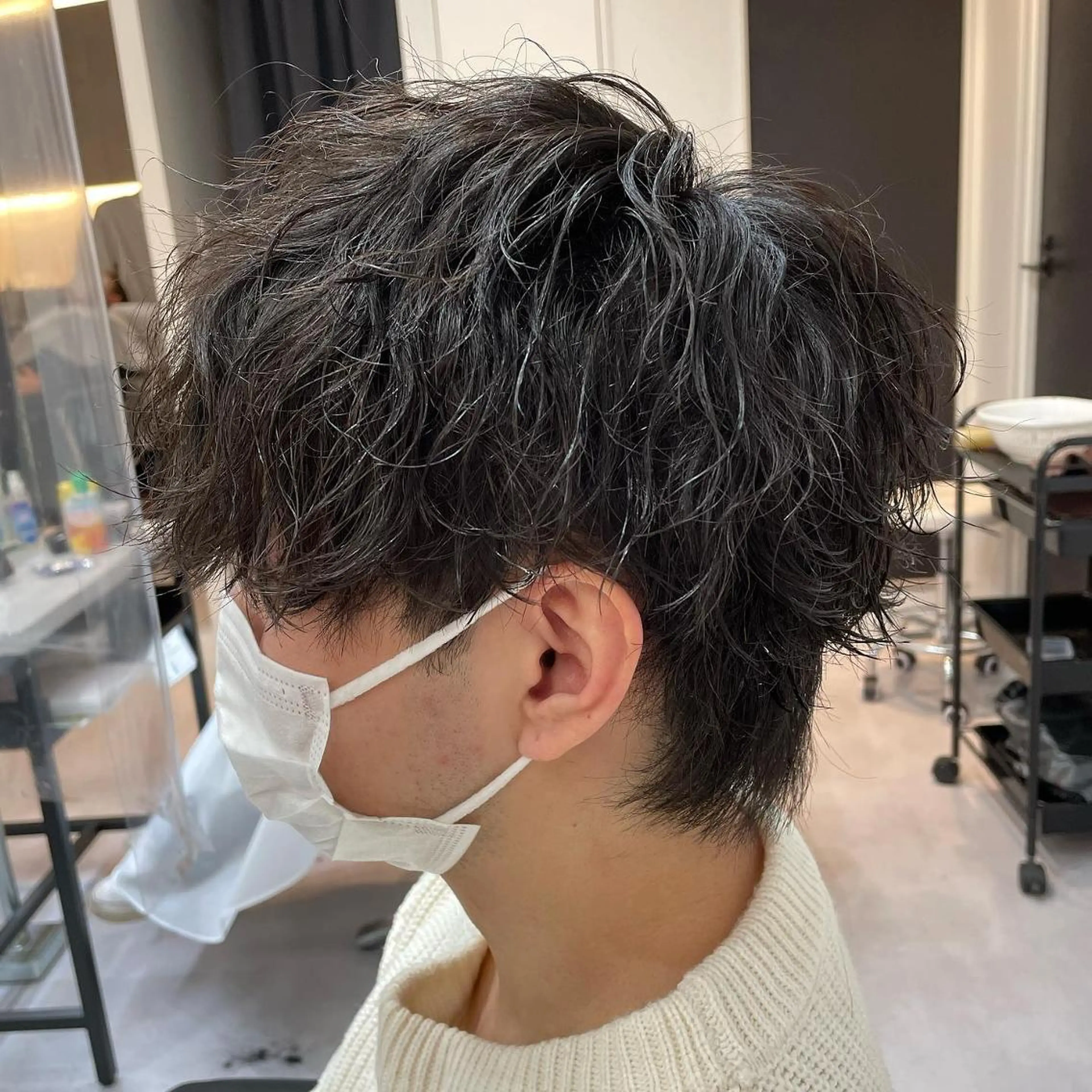 ショート 髪質改善× 白髪ぼかし溝江のヘアスタイル