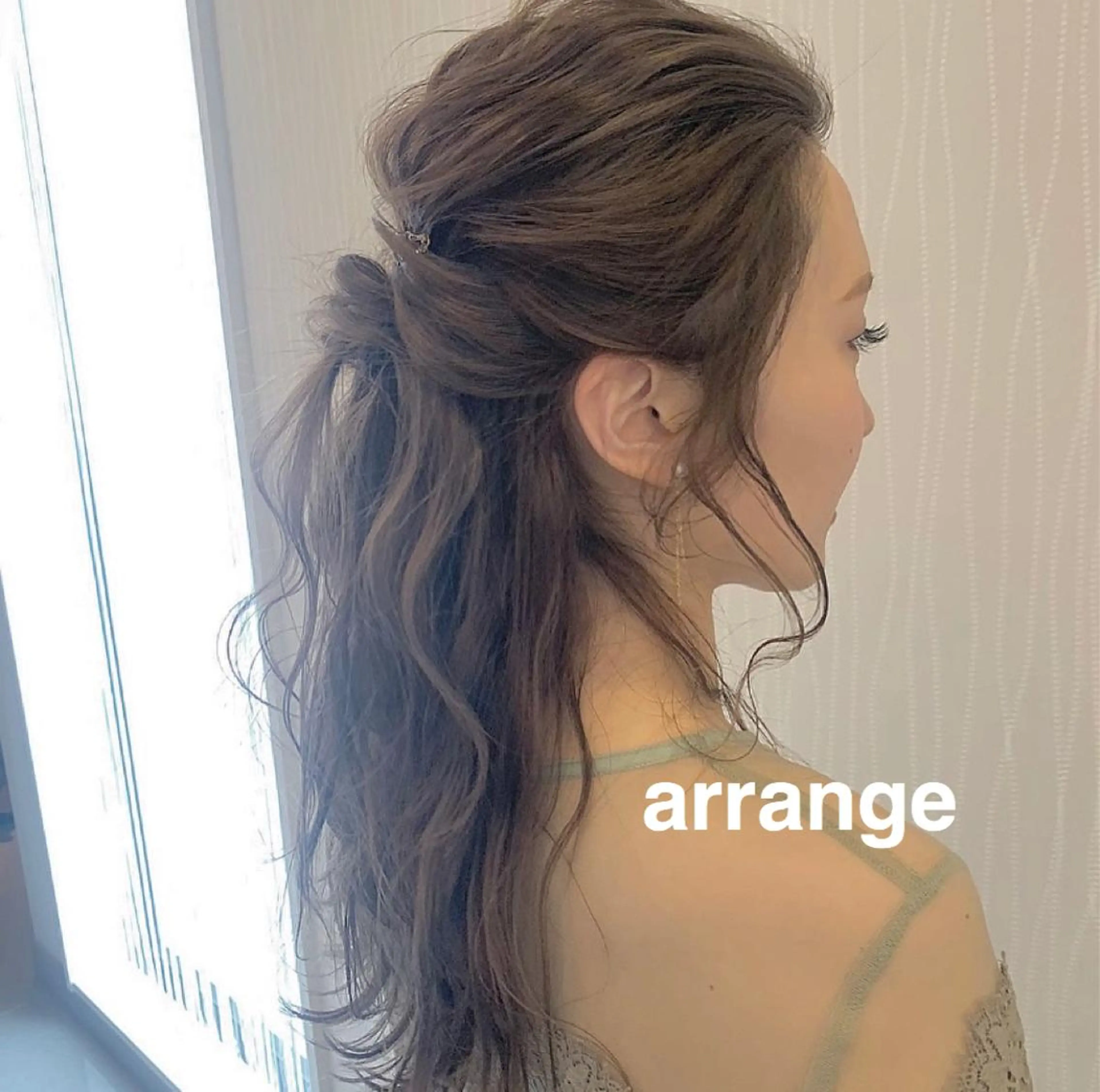 ロング ヘアアレンジ ハーフアップ kitagawa mayuのヘアスタイル