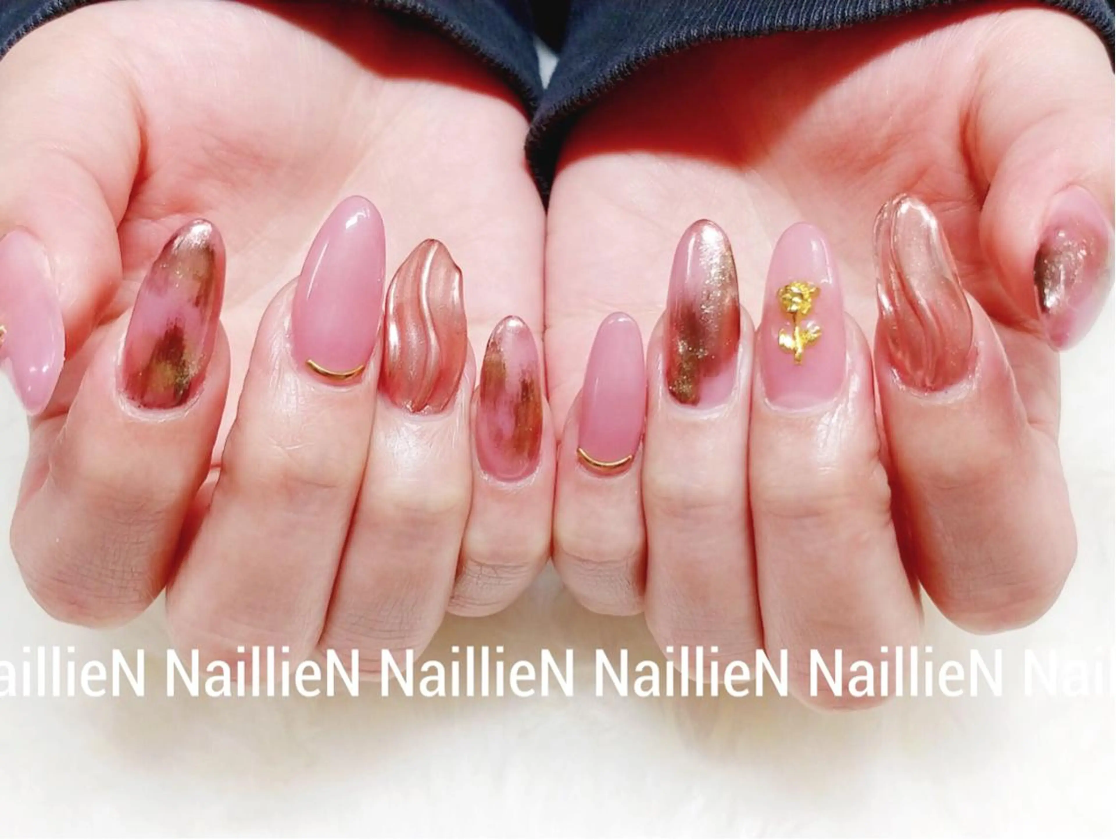 ネイル ピンク Nail lieNのネイルデザイン