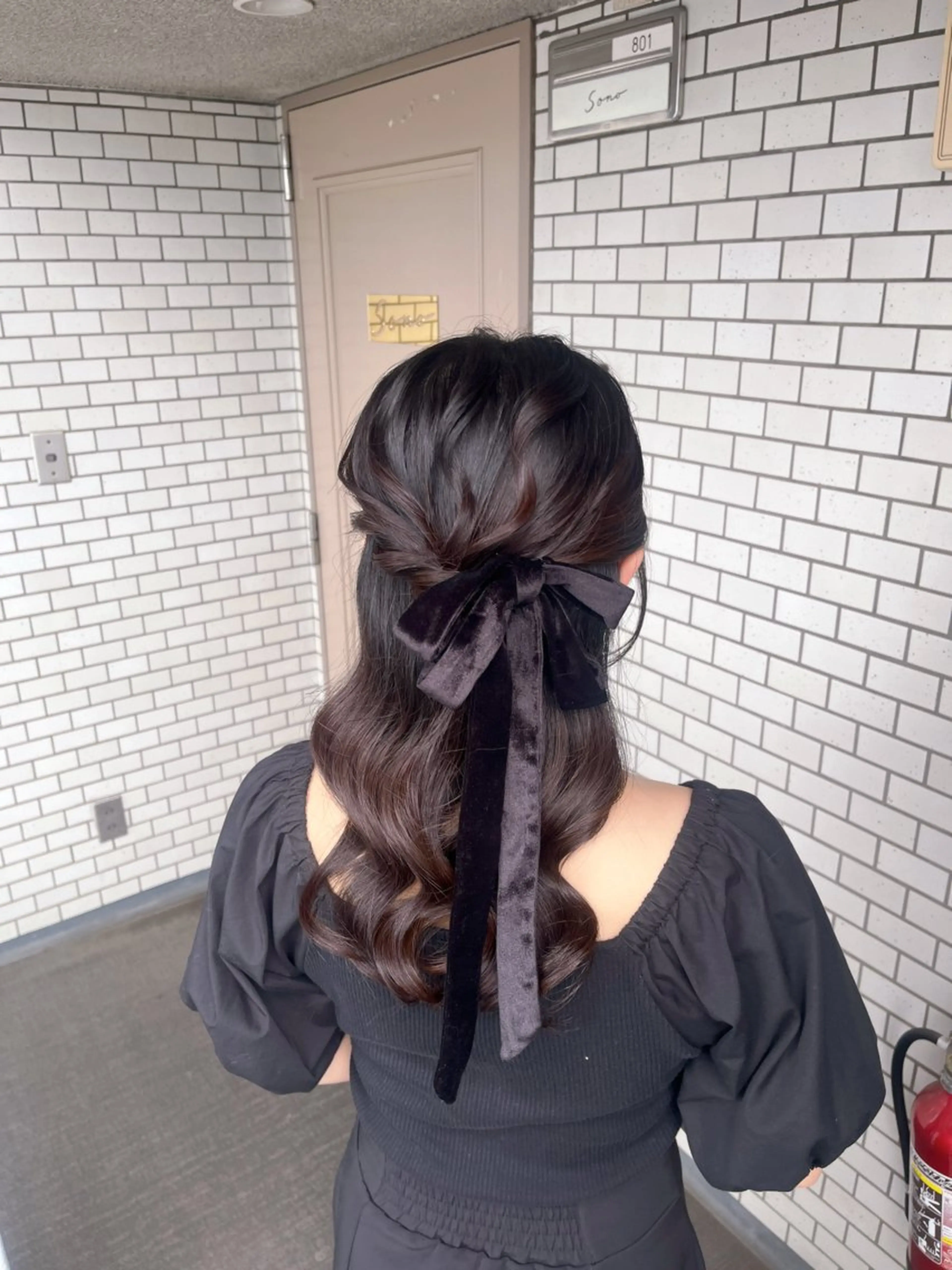 ヘアアレンジ ハーフアップ ヘアセット 垢抜けヘアメイク🫧 JURI🪽のヘアスタイル