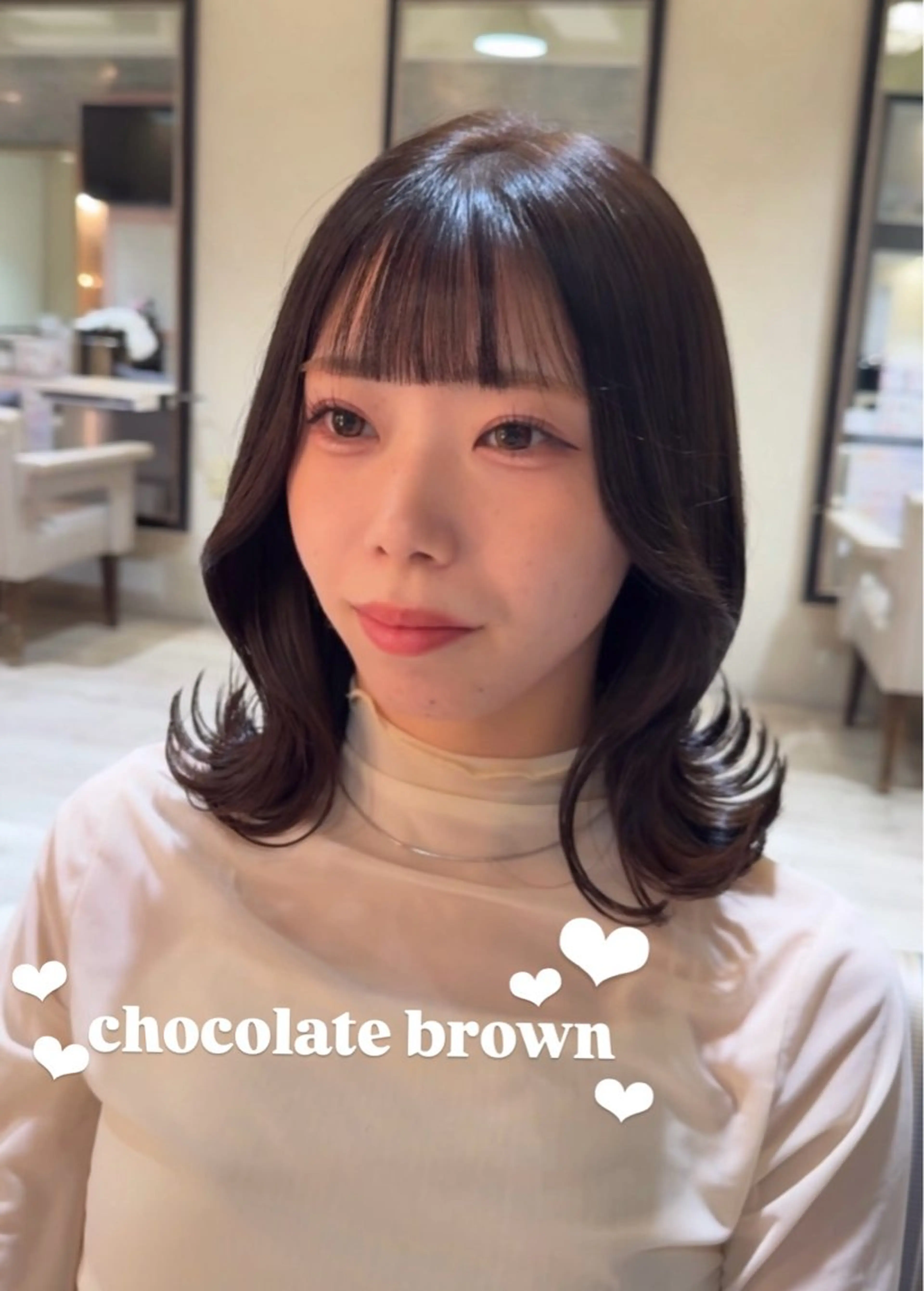 ミディアム カラー ヘアカラー 梅田 / 艶髪カラー /wakanaのヘアスタイル