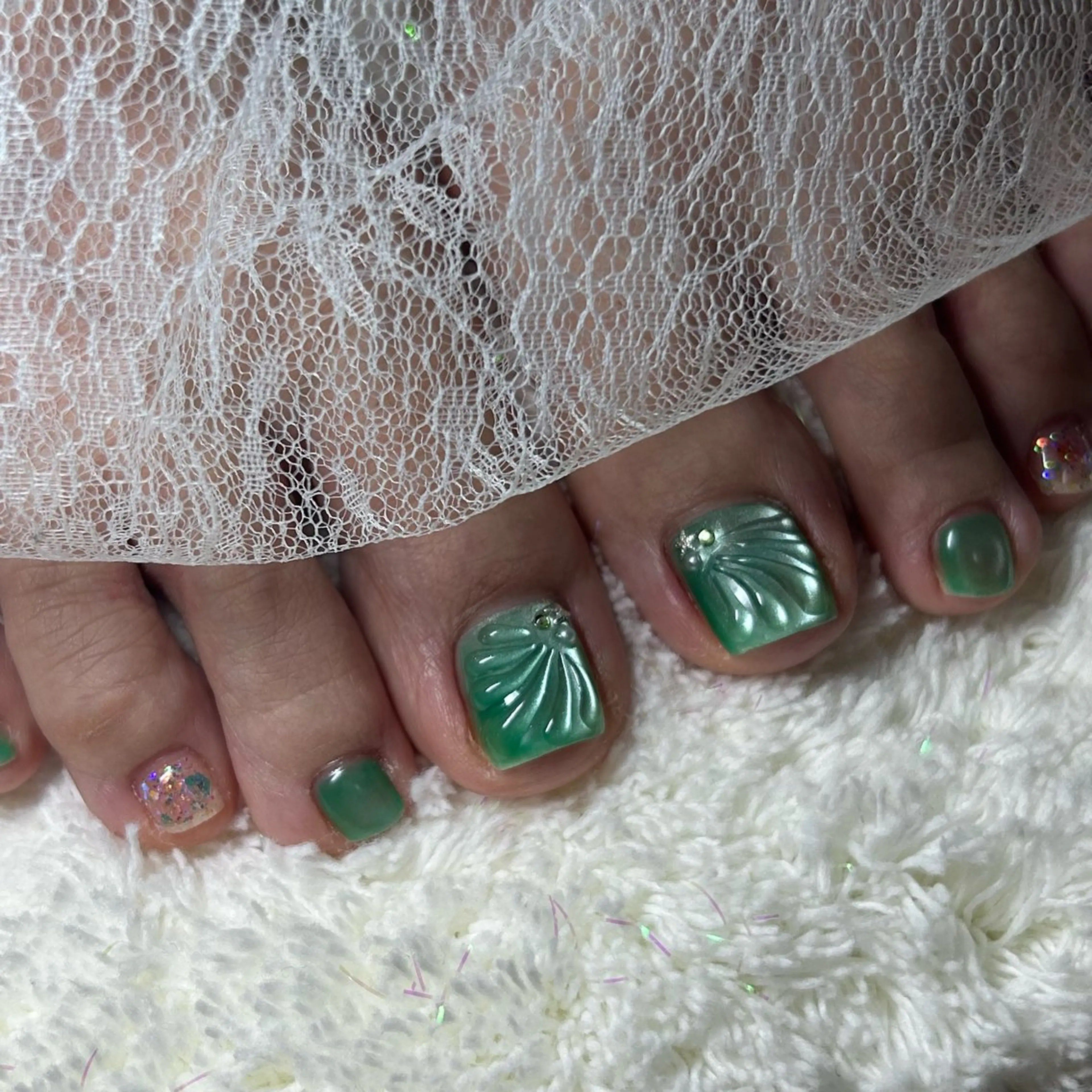 ネイル フットネイル Rosy Nailのネイルデザイン