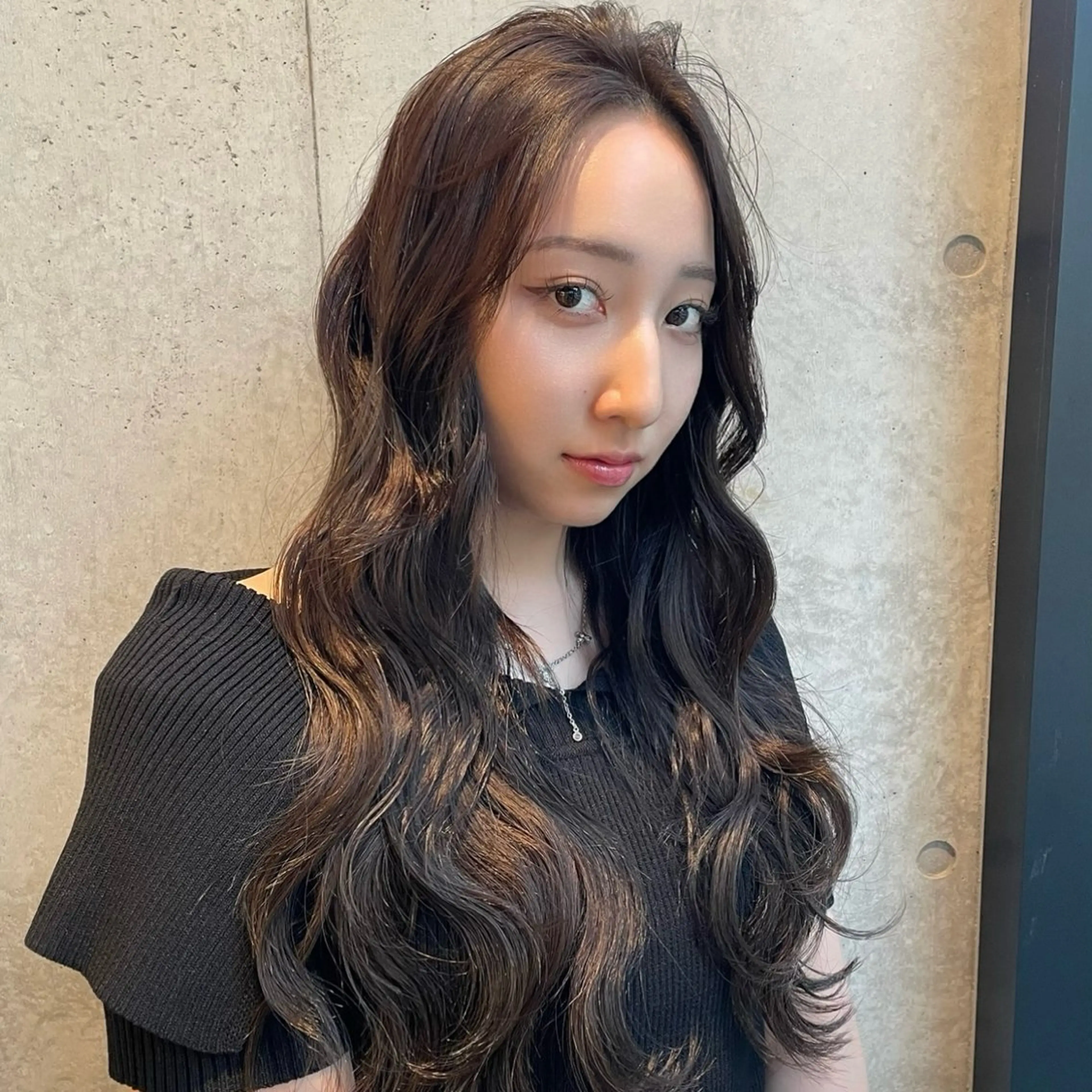 ロング カラー ヘアアレンジ アッシュ カット ヘアカラー トリートメント ヘッドスパ Mizobe misakiのヘアスタイル