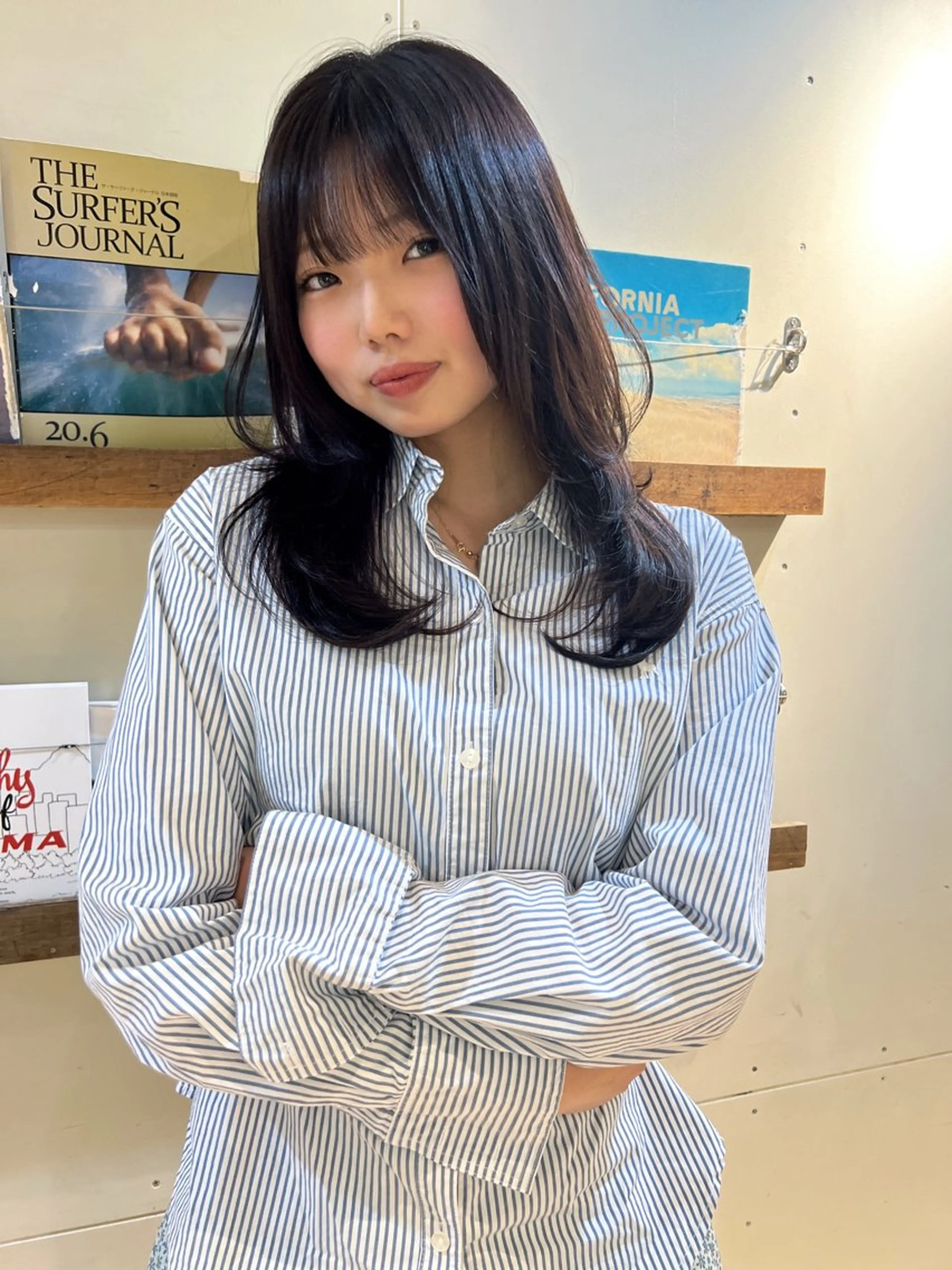 ミディアム レイヤーカット YUIKA 江古田のヘアスタイル