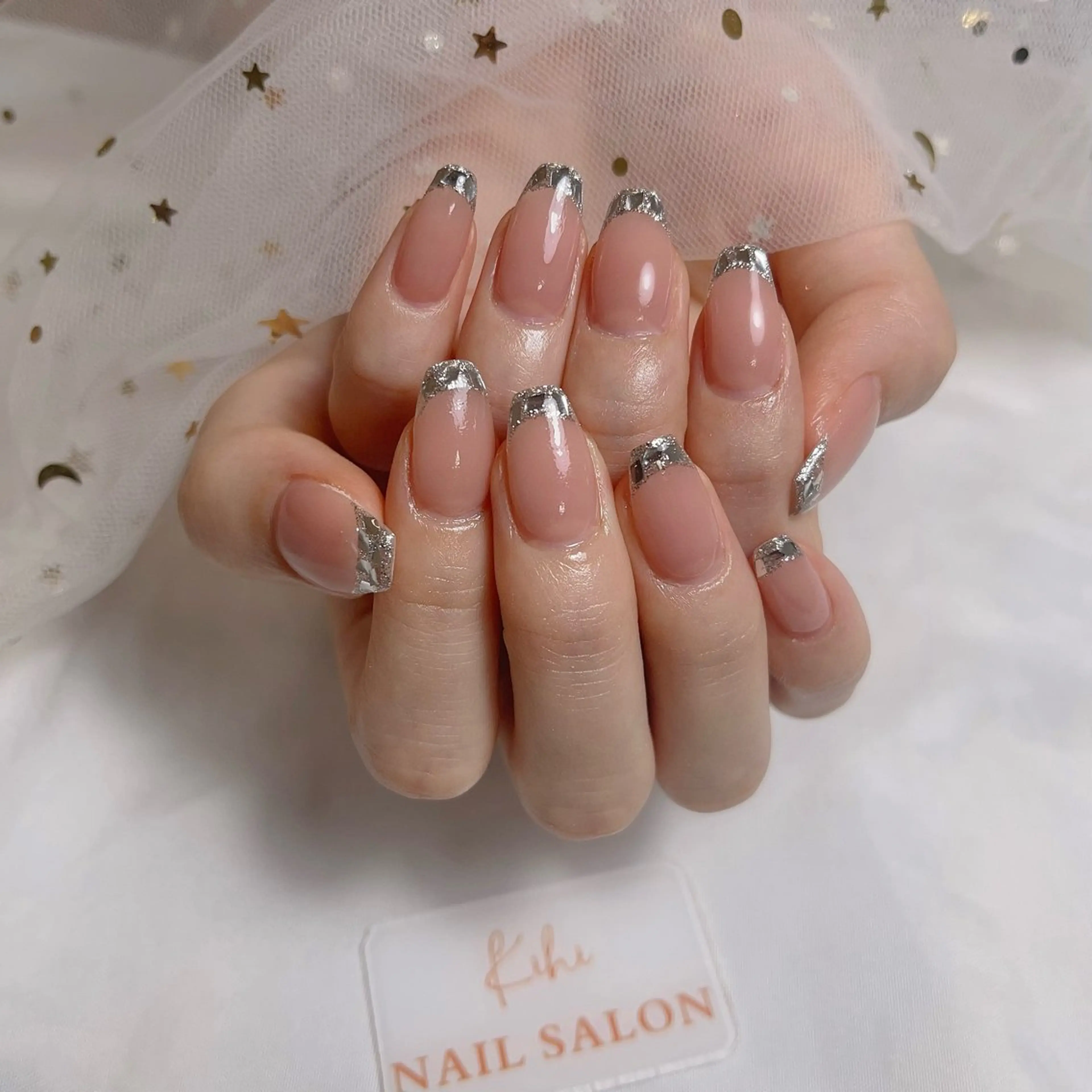 ネイル アートネイル フレンチネイル ジェルネイル グラデーション 韓国ネイル ハンドネイル さくら💮💮 【オフ無料】のネイルデザイン