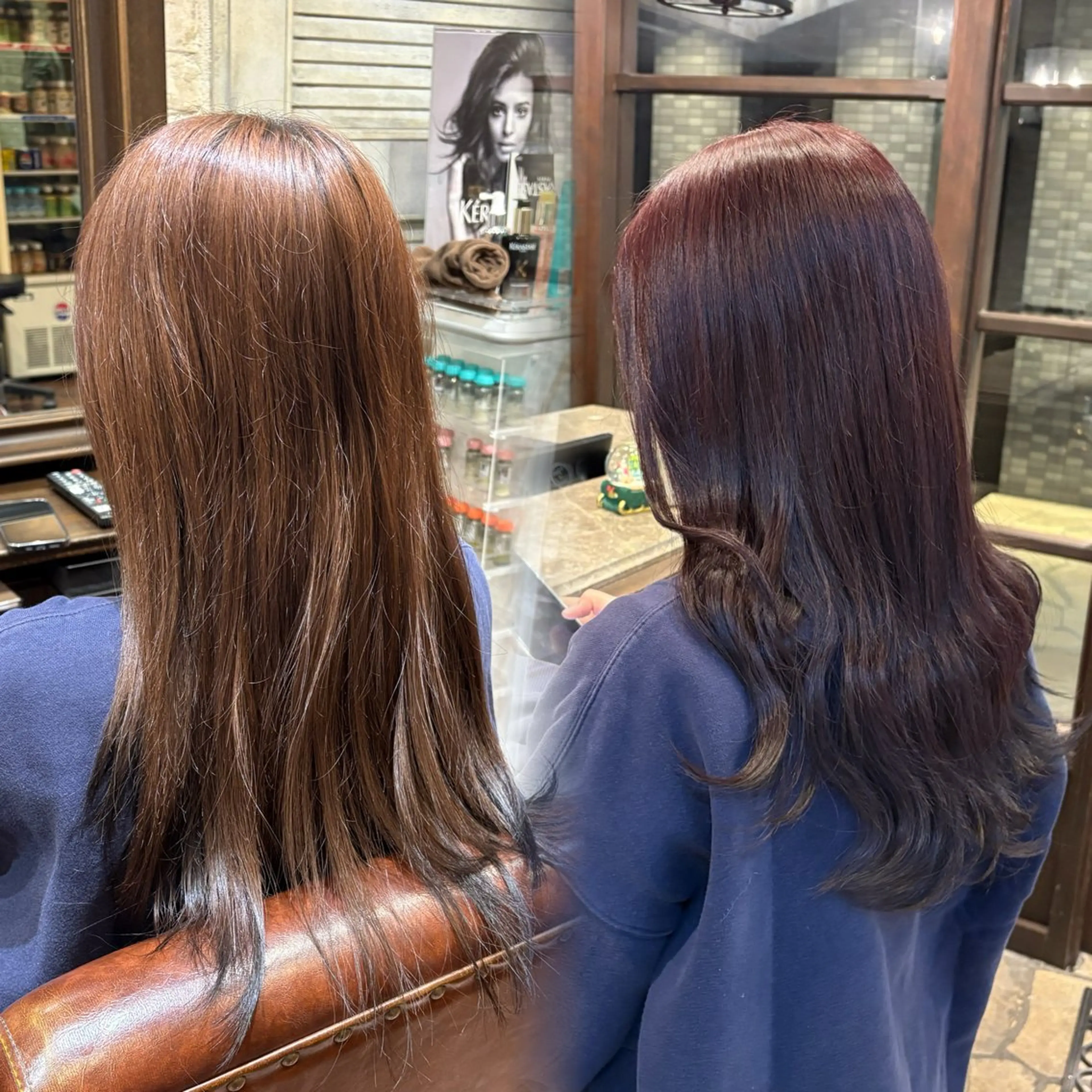 ロング カラー レッドカラー 🐺イノウエ サキ🐺のヘアスタイル