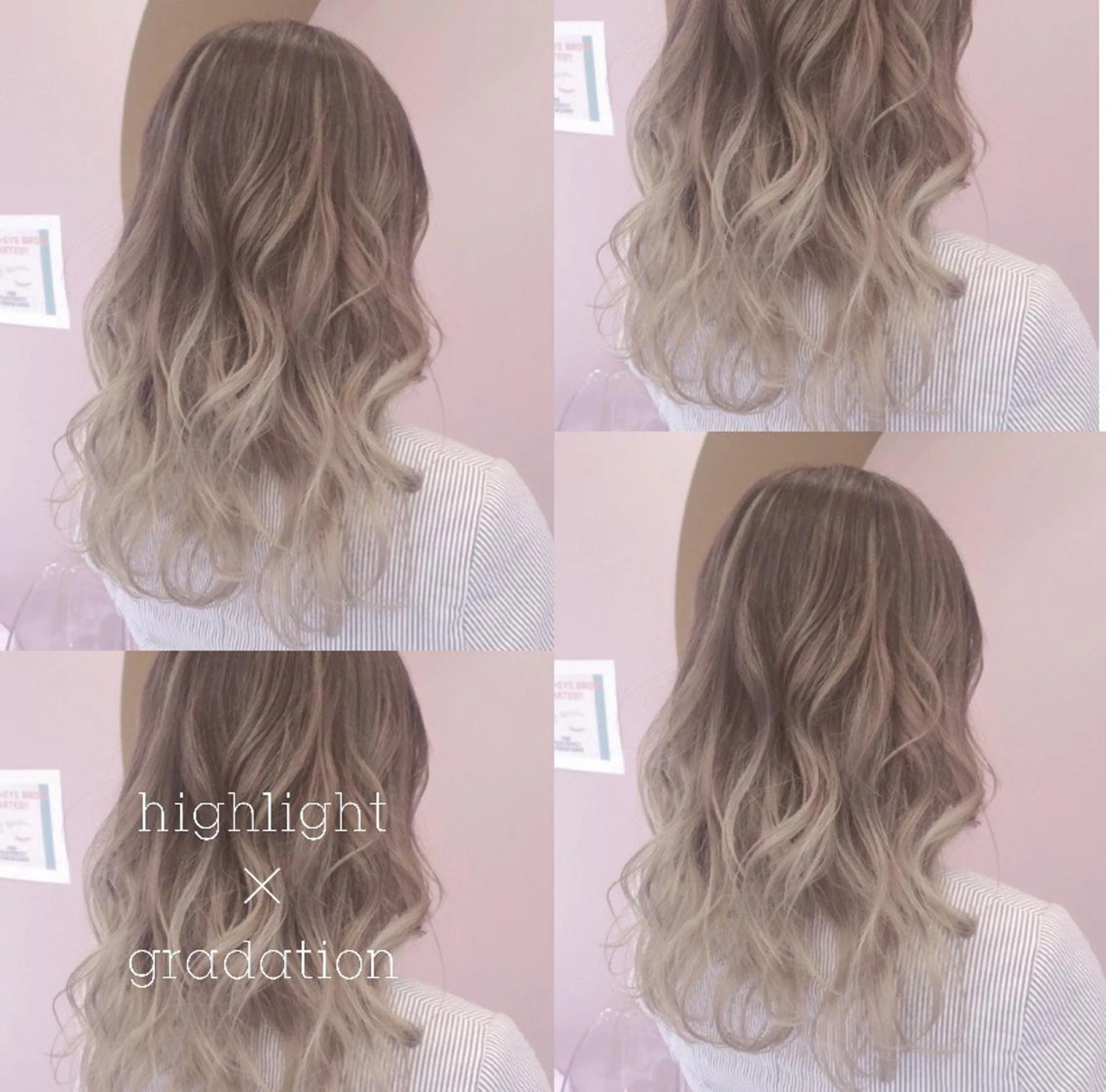 ロング カラー パーマ ヘアアレンジ デザインカラー グラデーションカラー ハイライトカラー ハイライト RIYA❤︎ Aujuaソムリエのヘアスタイル