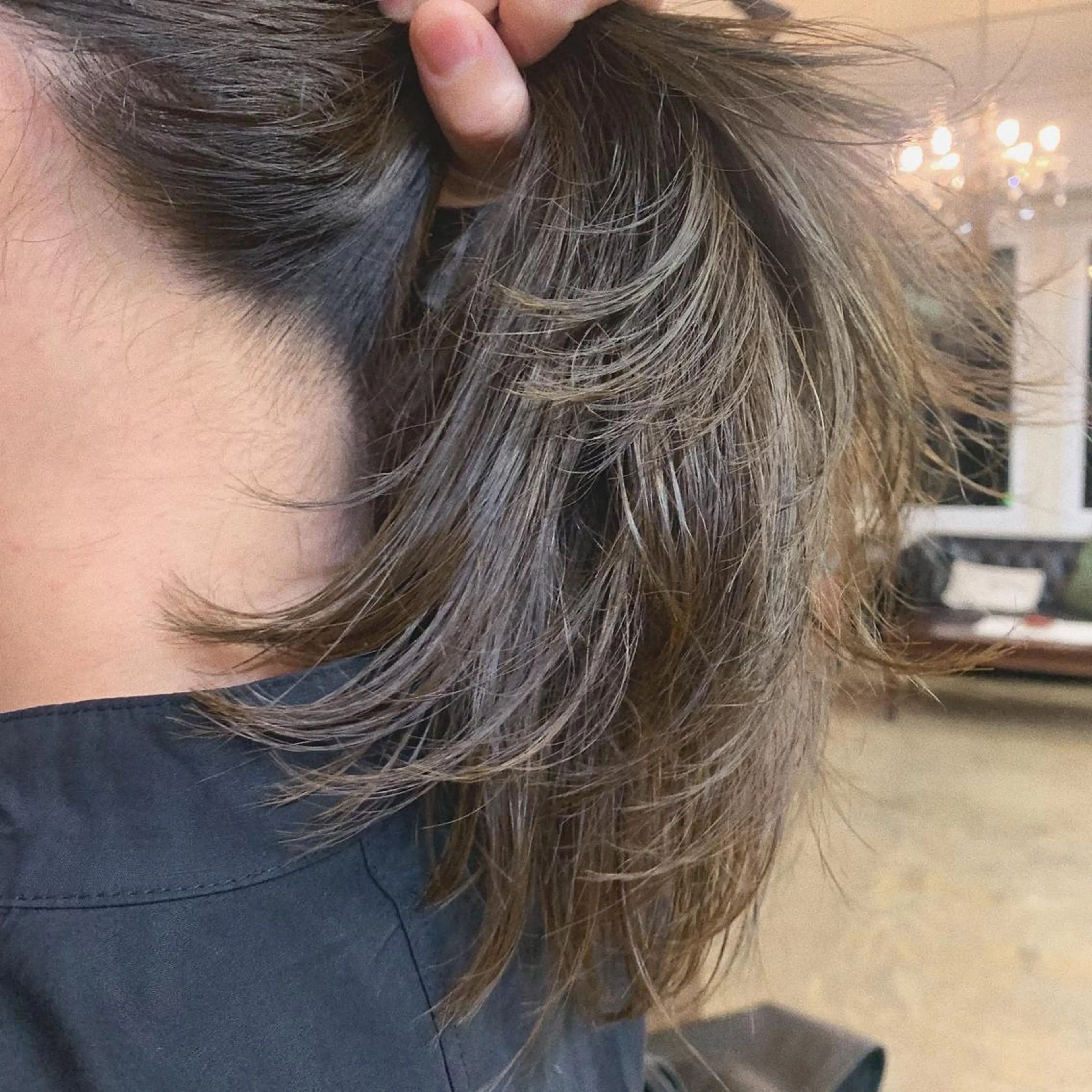 セミロング カラー ベージュカラー オリーブベージュ ヘアカラー ［girl］ MIKIのヘアスタイル