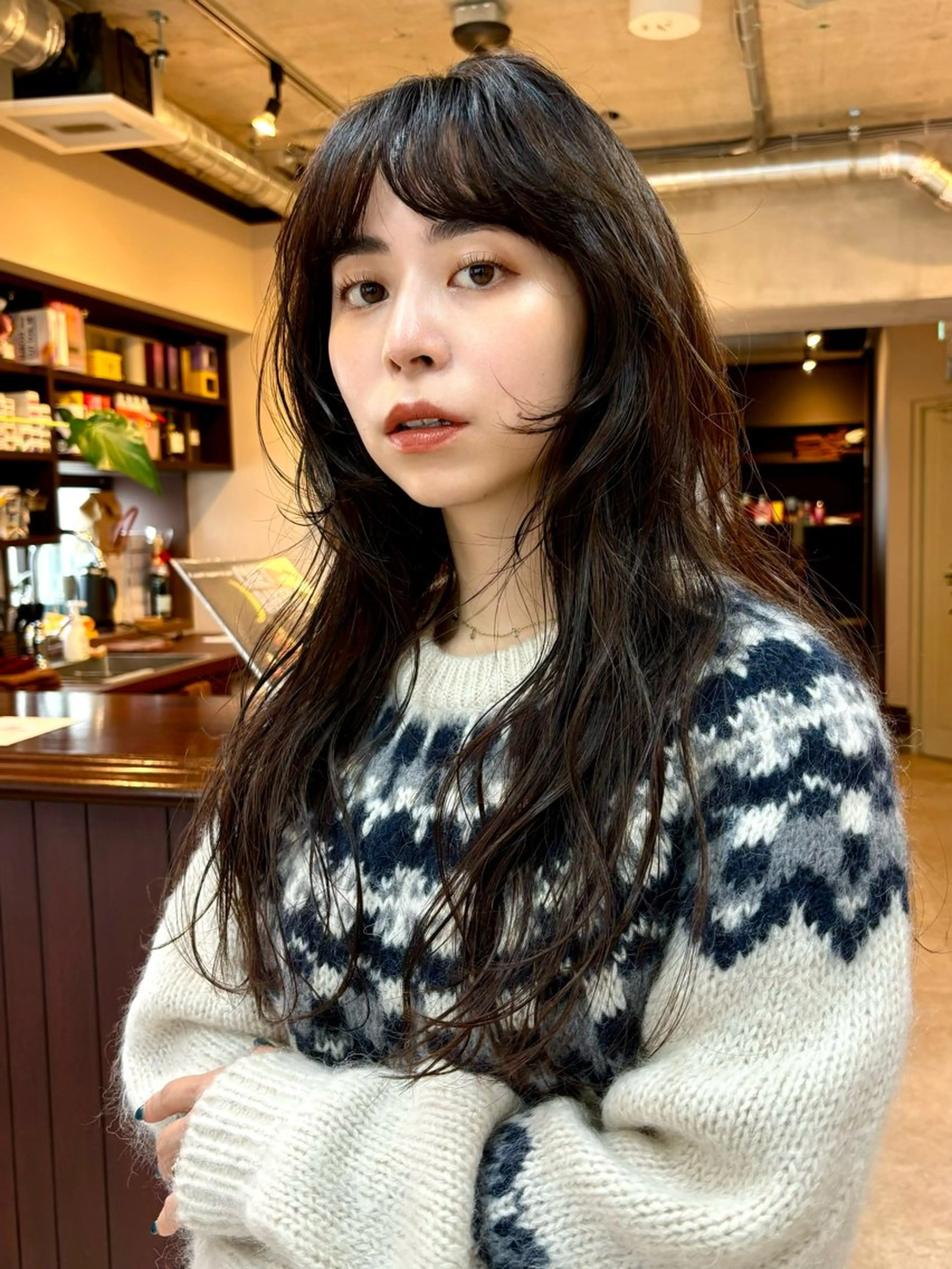 ロング 深尾 萌花のヘアスタイル