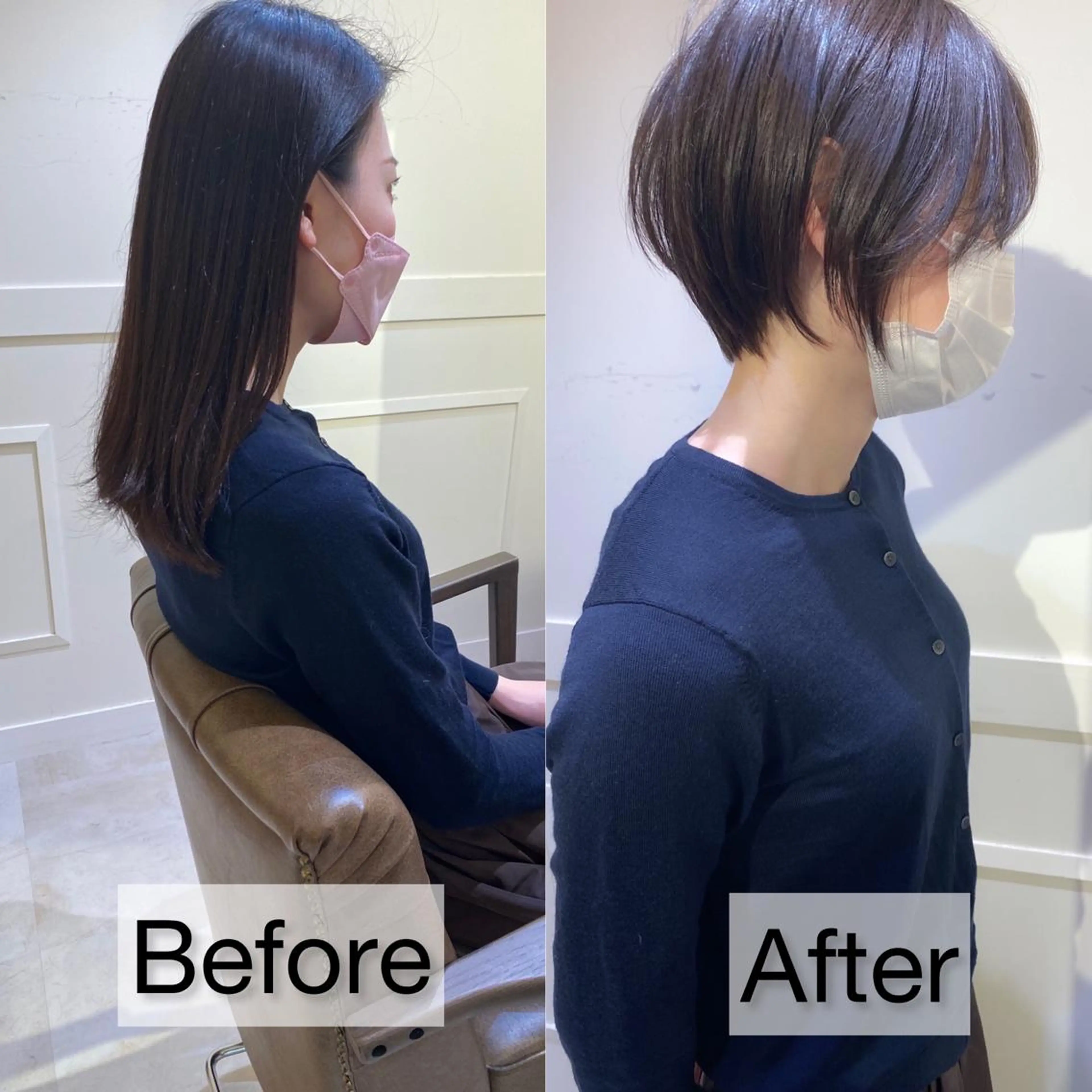 ショート カラー ボブ　ショート 特化 迫田紘史のヘアスタイル