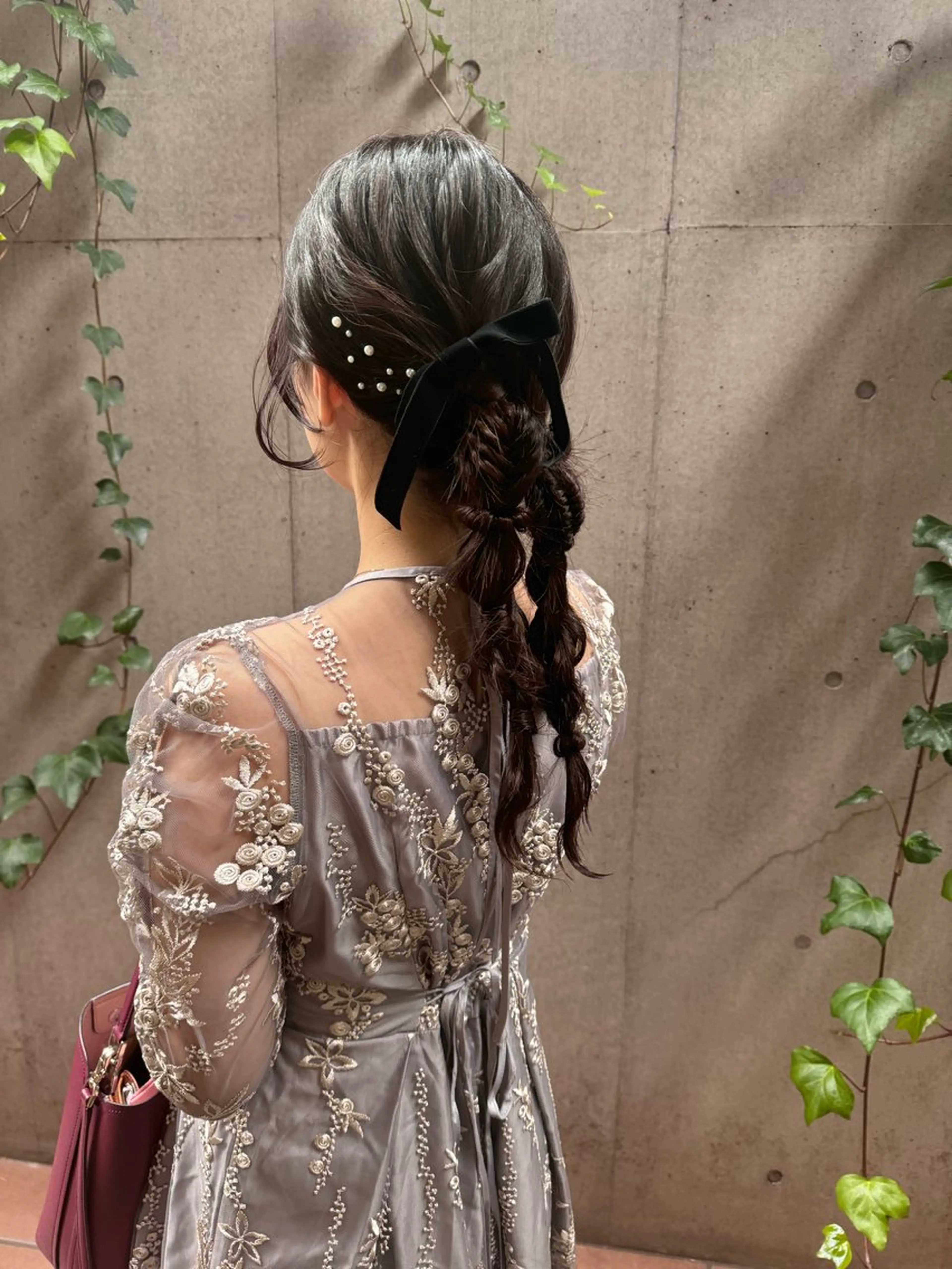 セミロング ヘアアレンジ ヘアセット 🎗️【ヘアセット 美眉】吉川玲🎗️のヘアスタイル