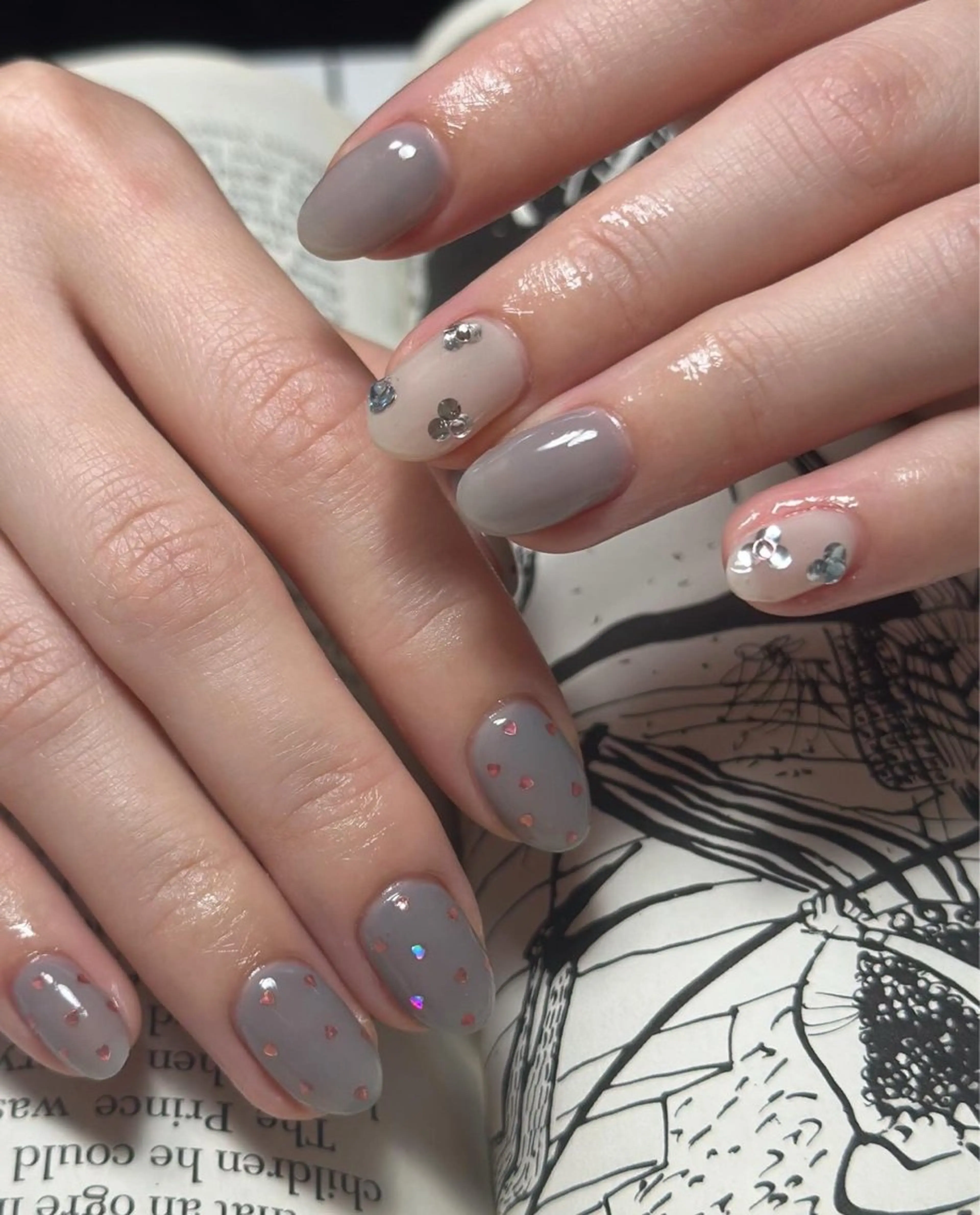 ネイル フラワーネイル ハート katou misatoのネイルデザイン