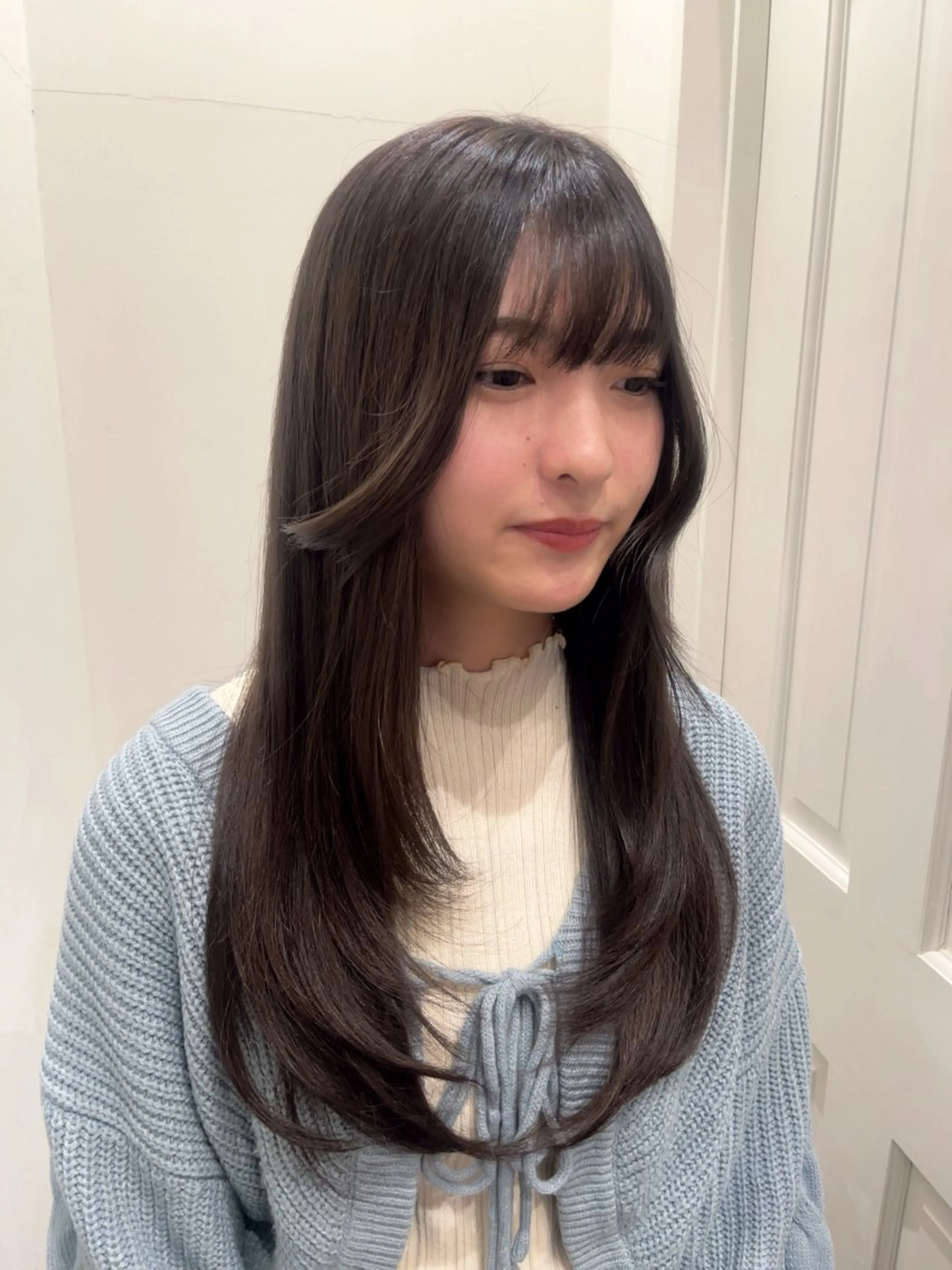 ロング カラー アッシュ アッシュブラウン ブラウンカラー ヘアカラー 暖色カラー/ダブル カラー/名古屋/辻のヘアスタイル