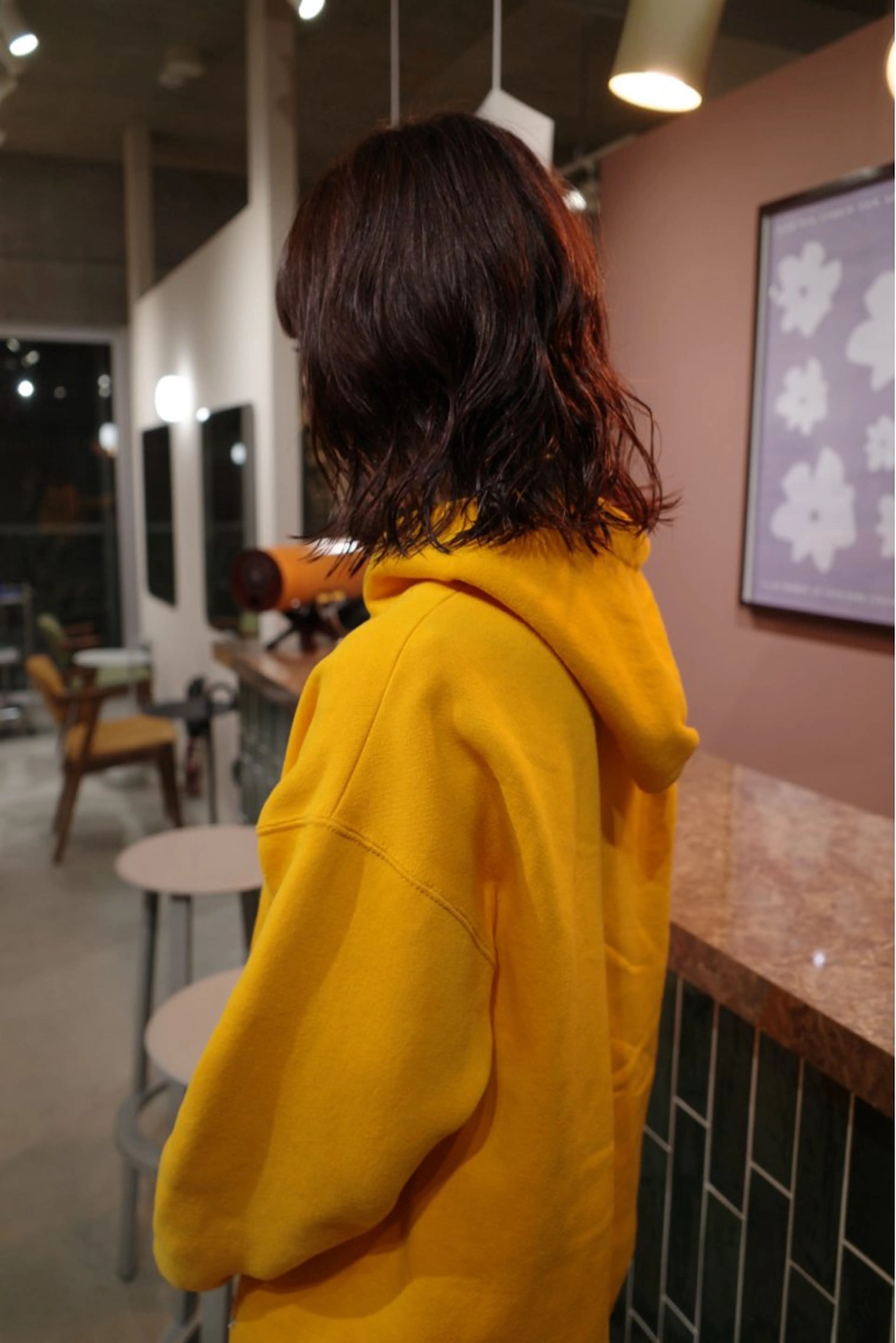 ミディアム パーマ 古澤 芽依のヘアスタイル