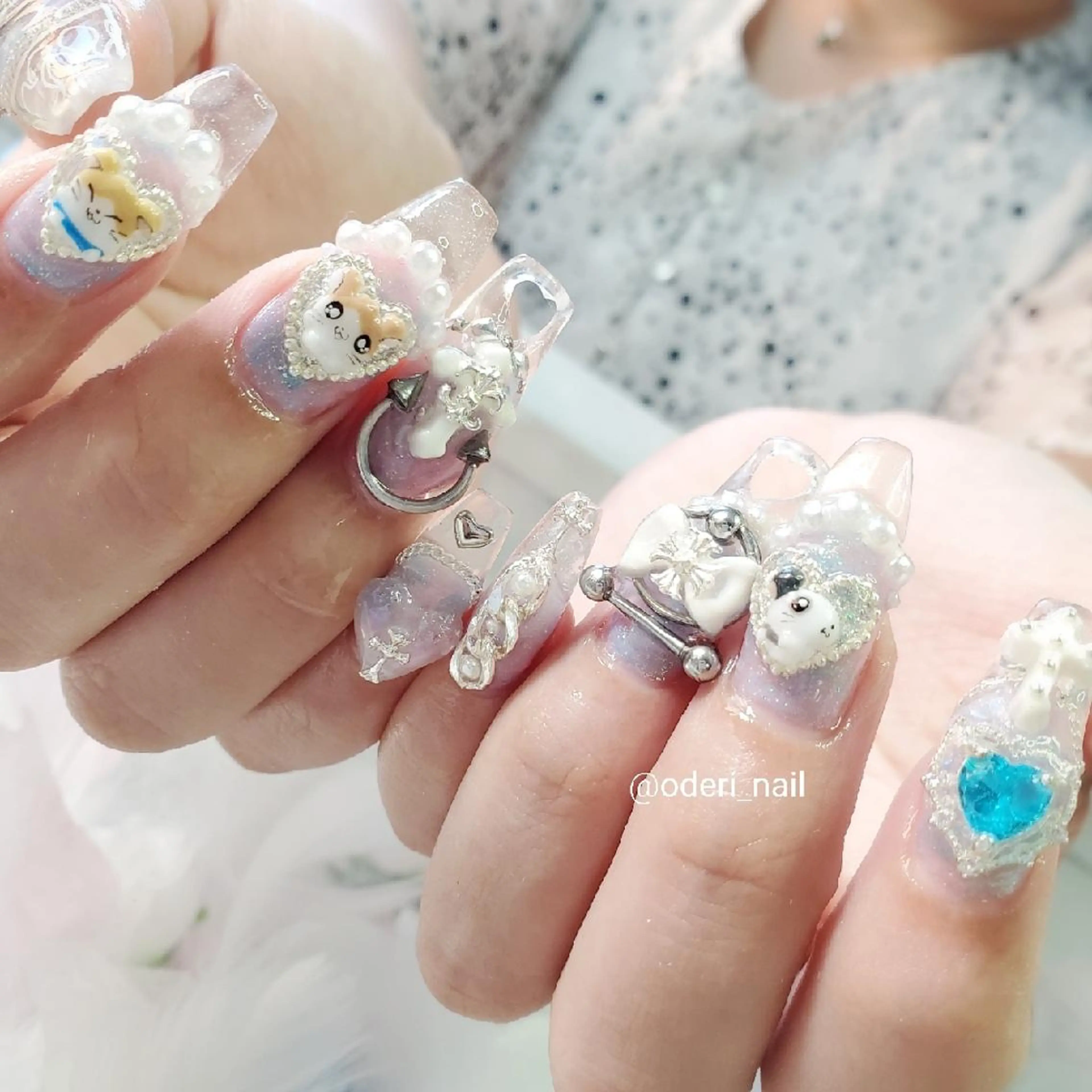 ネイル アートネイル ジェルネイル おで@ oderi_nailのネイルデザイン