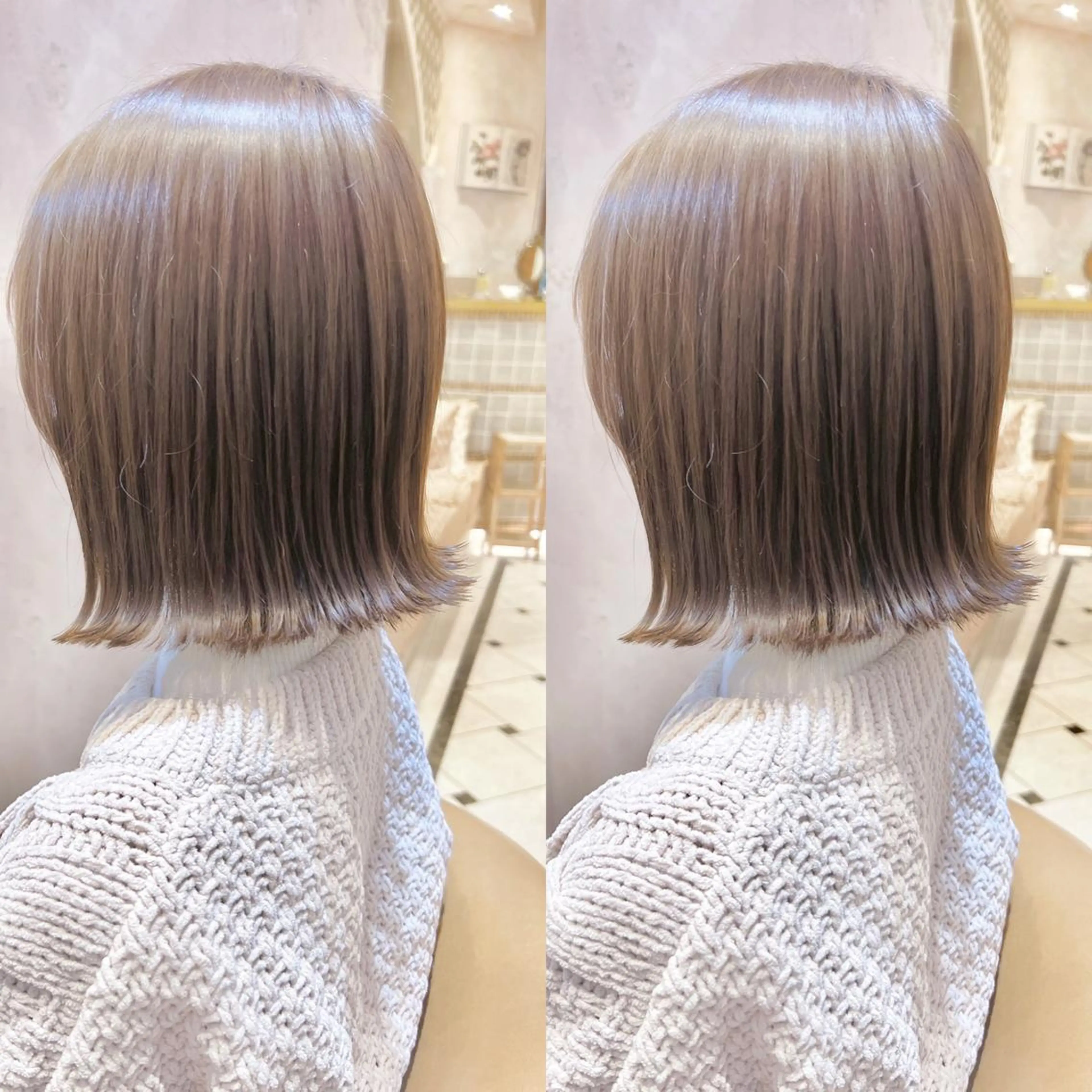 セミロング カラー MIKU /ボブ/外ハネボブのヘアスタイル