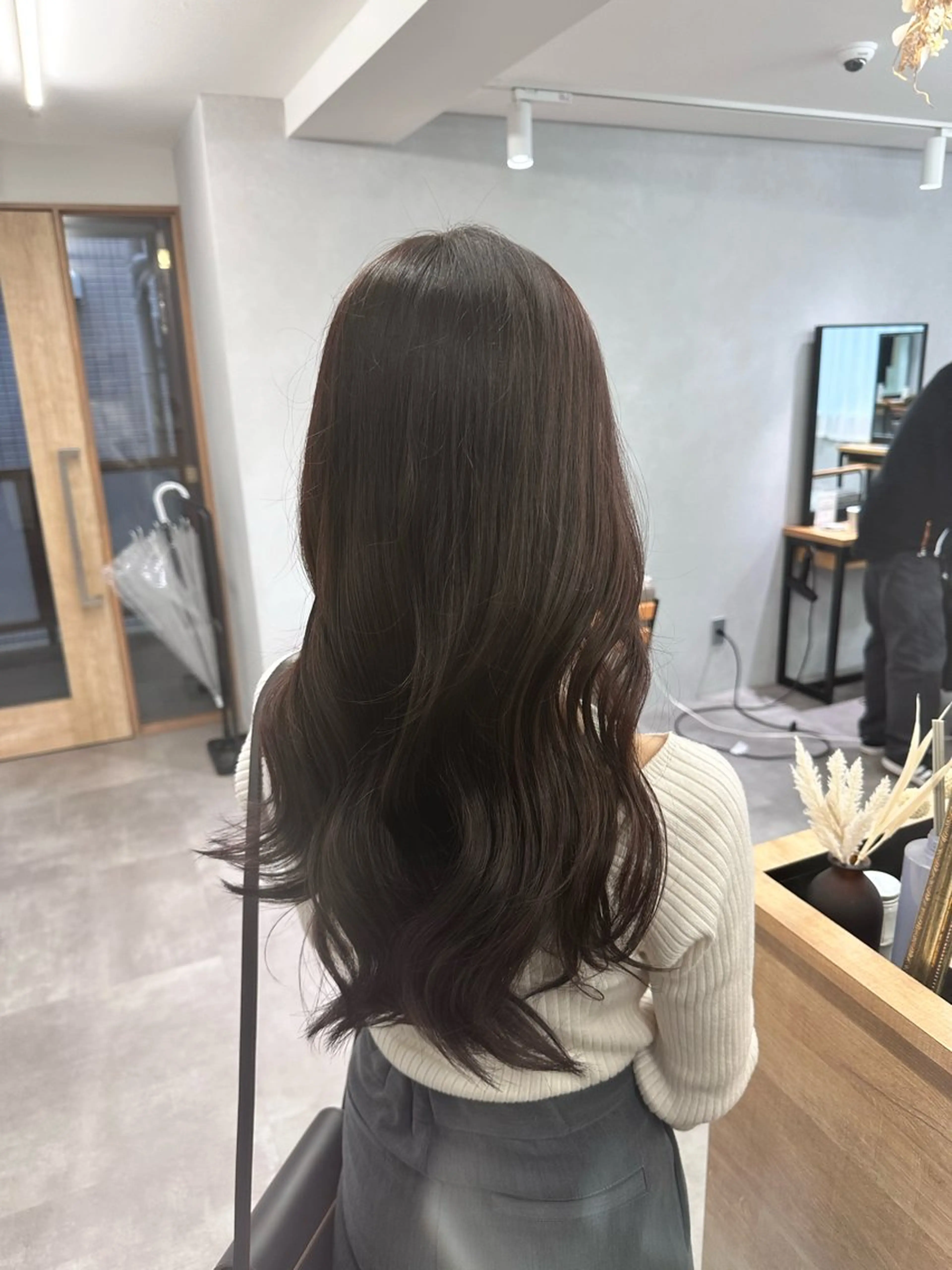 ロング カラー ブラウンカラー 透明感カラー グレージュ ラベンダーカラー ラベンダーグレージュ カット ヘアカラー トリートメント まるみショート/ ボブ/hinaのヘアスタイル