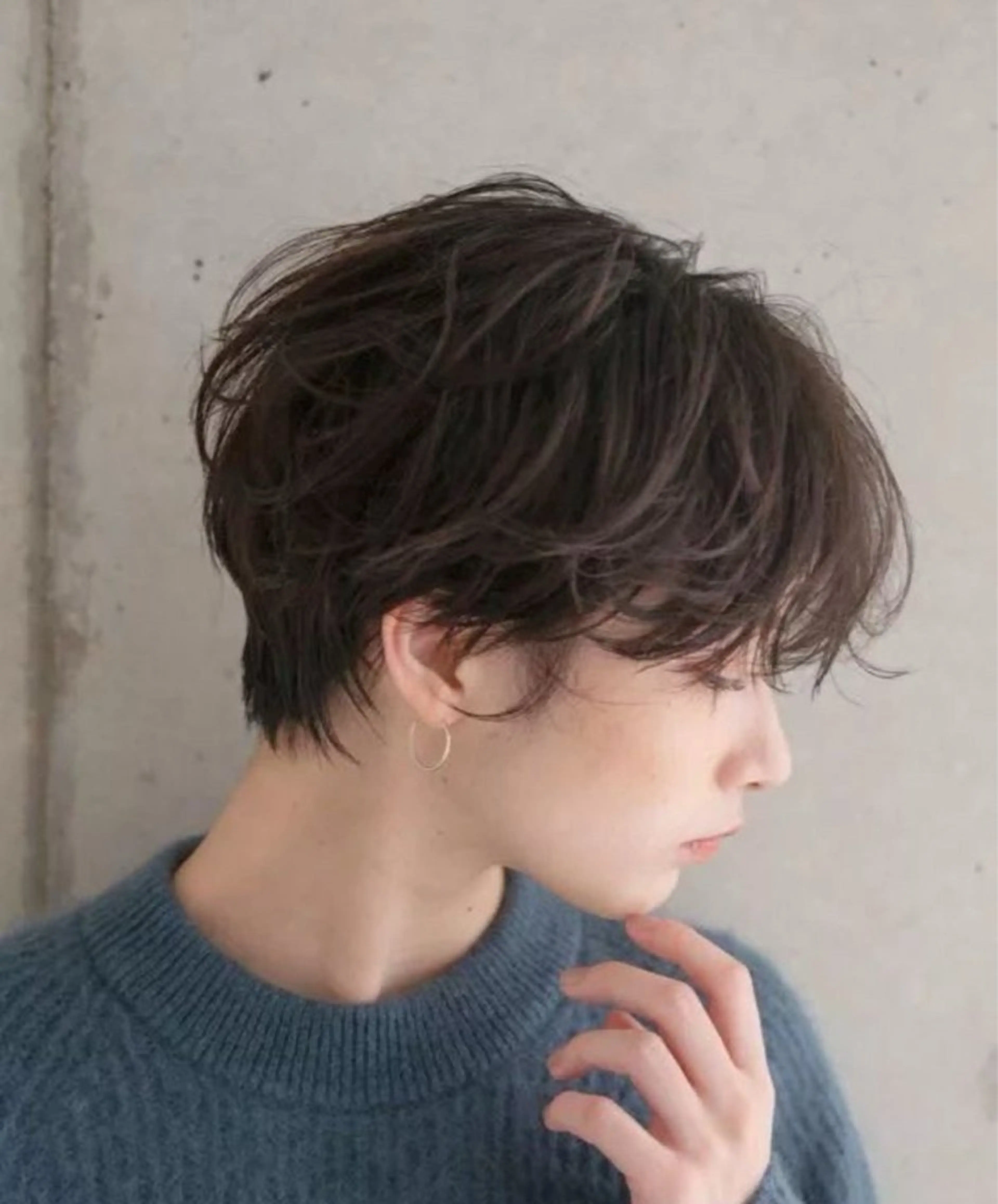 ショート パーマ ニュアンスパーマ 美髪縮毛矯正/透明感 カラー/nayo🌷のヘアスタイル