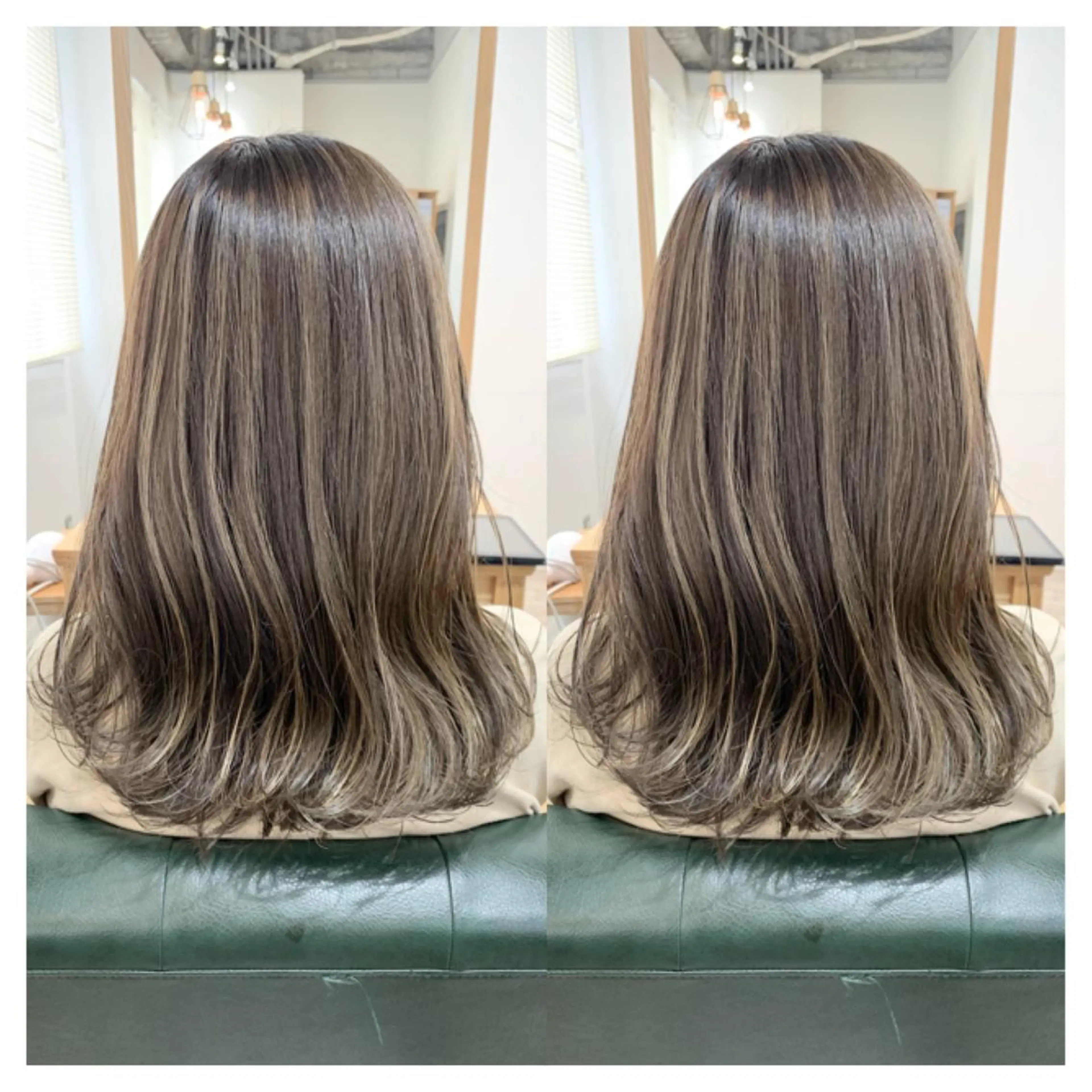 セミロング カラー カット ヘアカラー トリートメント a-o横浜所属・村山 茉衣のヘアスタイル