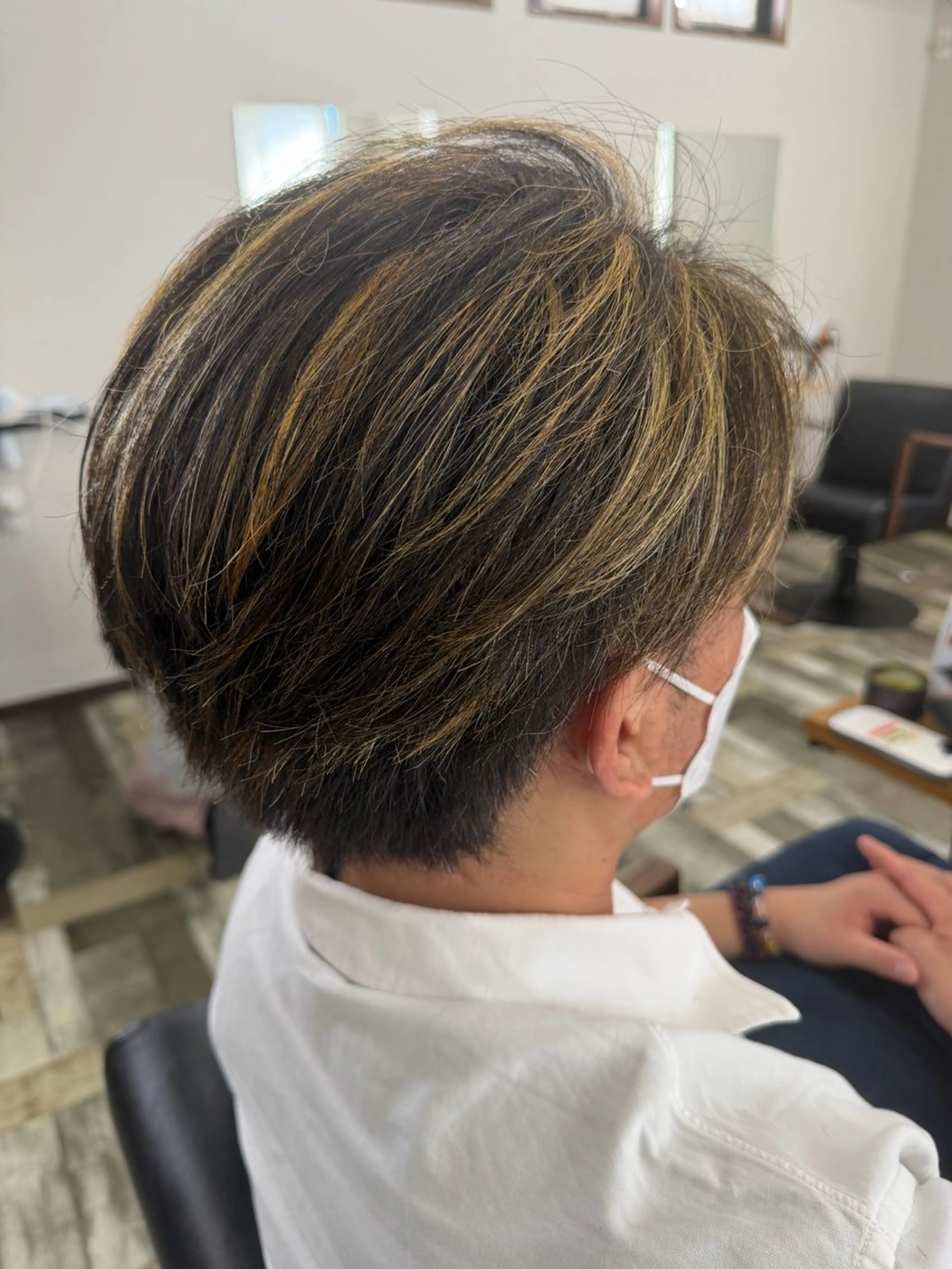 メンズ ヘアカラー トリートメント 髪質改善🪽 森川☜⁠ ☜⁠ のヘアスタイル