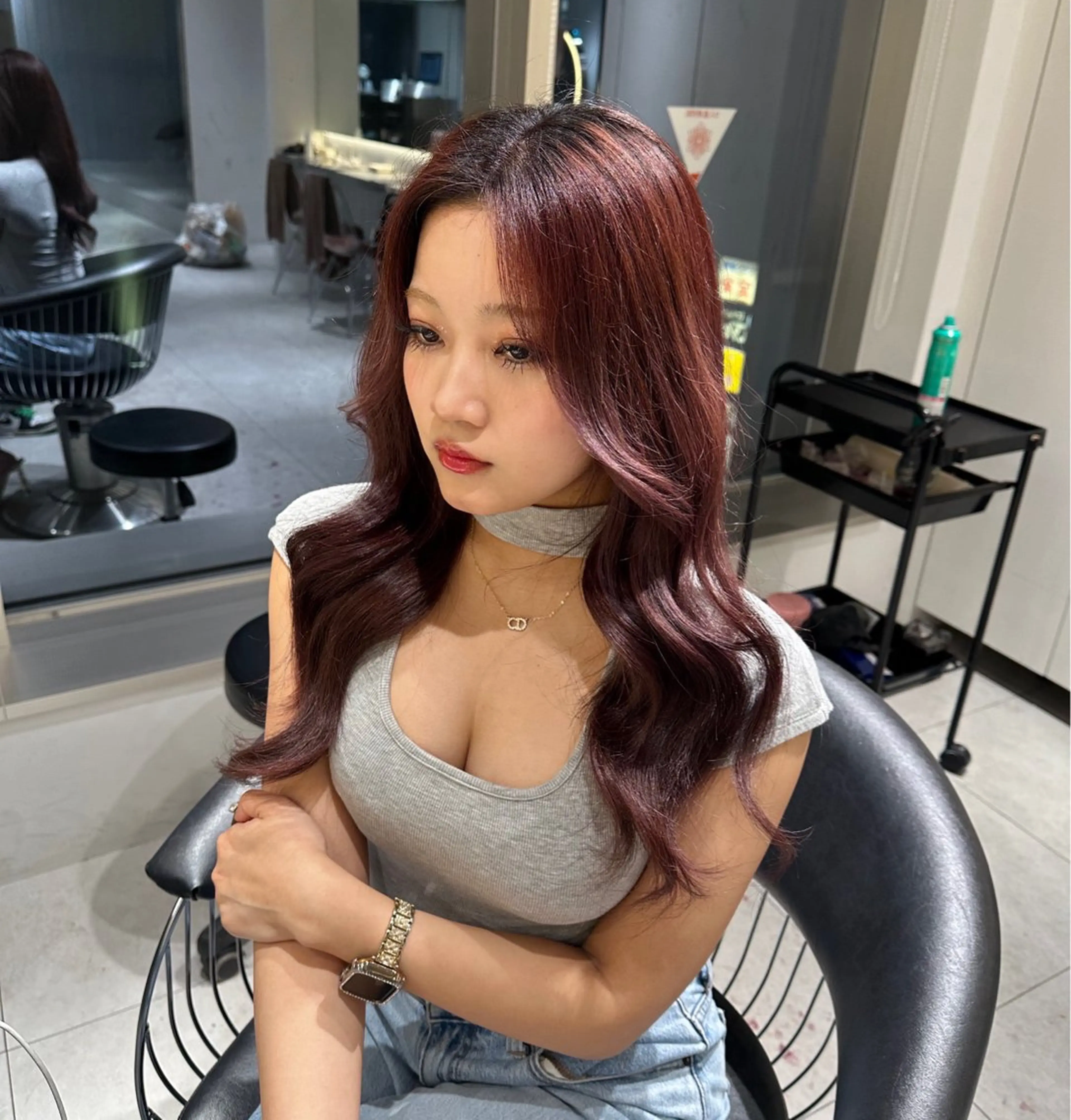 ミディアム ヘアカラー コウスケ/ lond uluのヘアスタイル