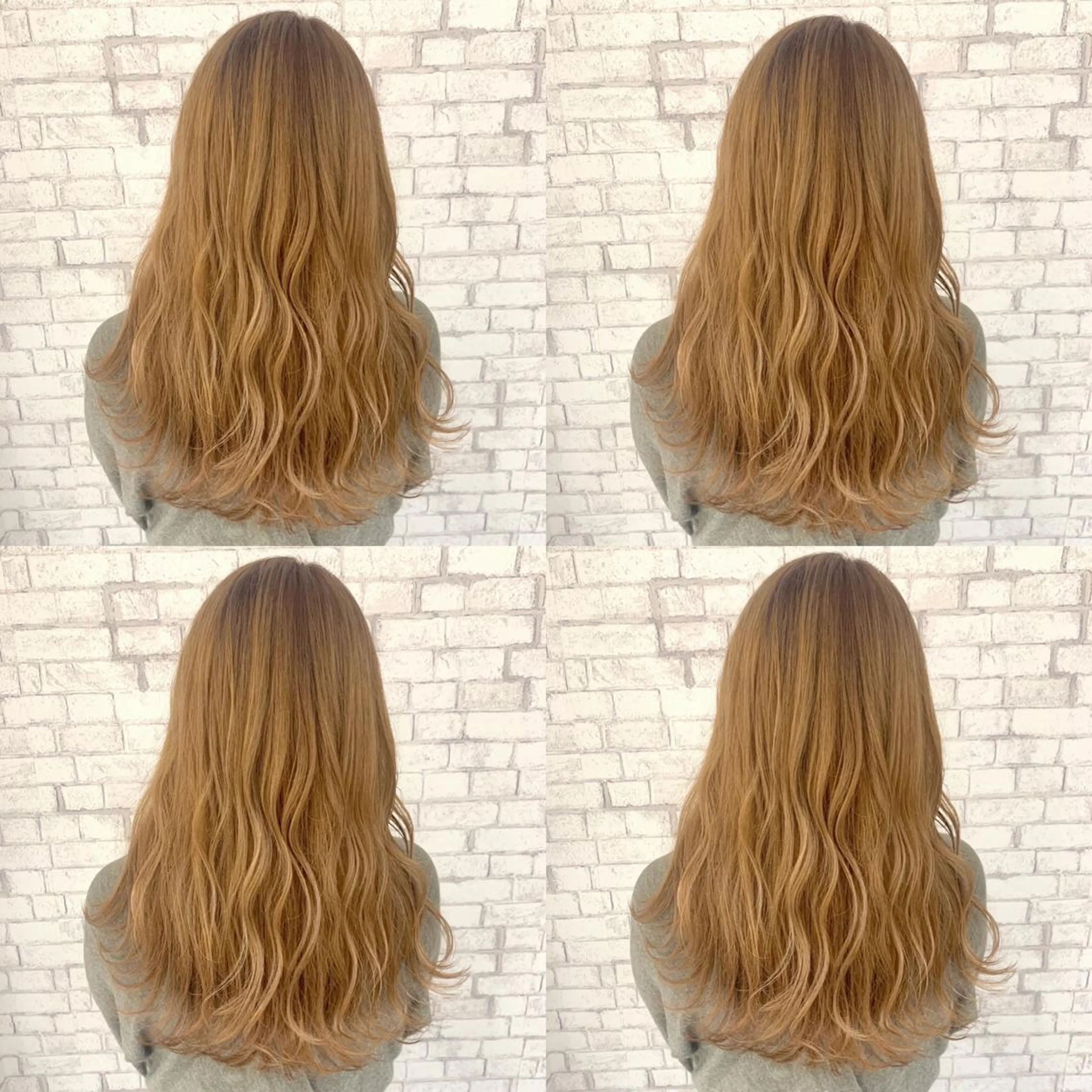 セミロング カラー ベージュカラー ブリーチ ハイトーンカラー ミルクティーベージュ 赤み消しカラー /透明感カラー 上長のヘアスタイル