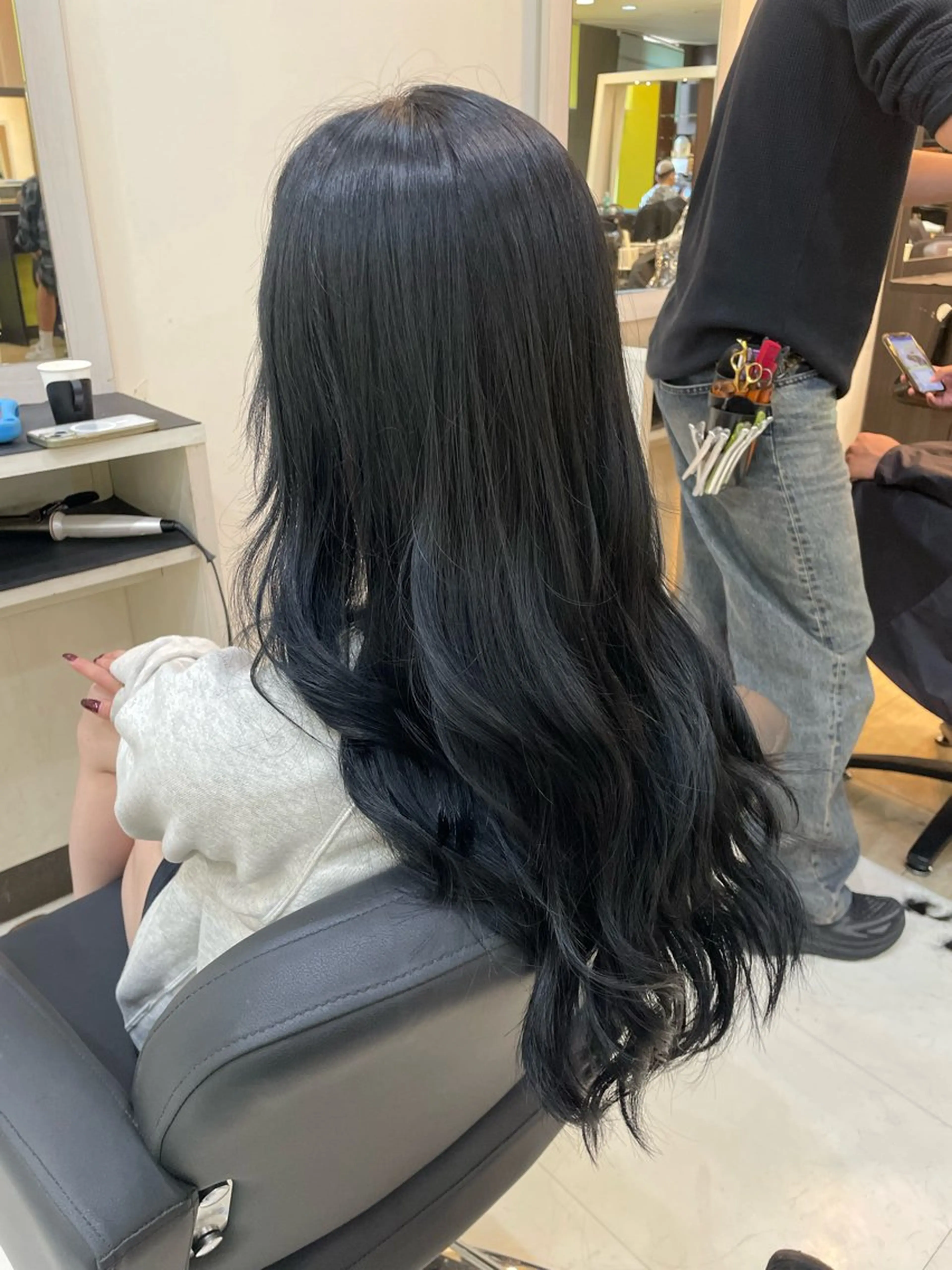 ロング ヘアカラー トリートメント 奥野碧🌈艶髪 /ダメージレスカラーのヘアスタイル