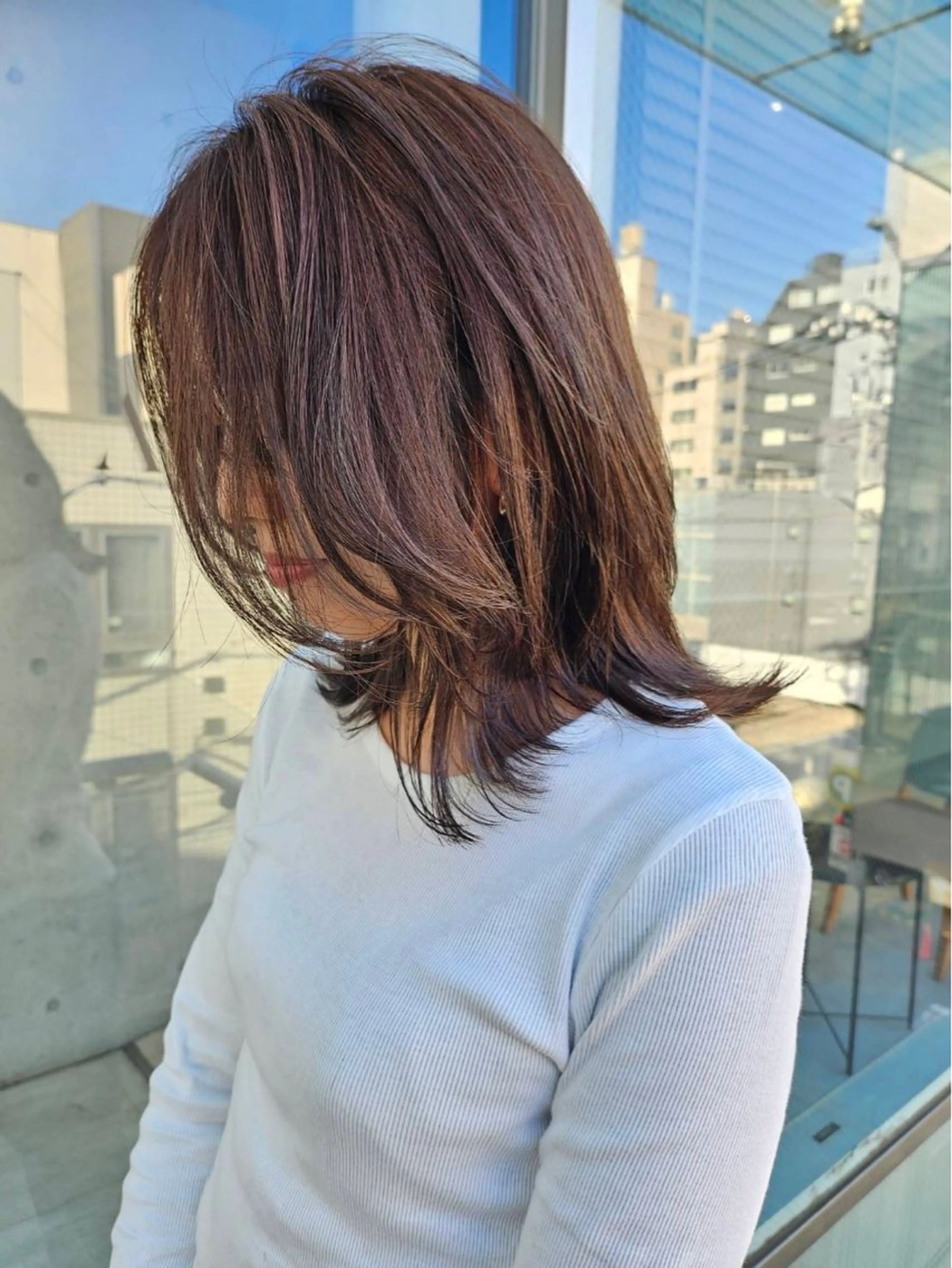 cut+✨艶感重視イルミナカラー✨+手触り軽やかトリートメントの写真