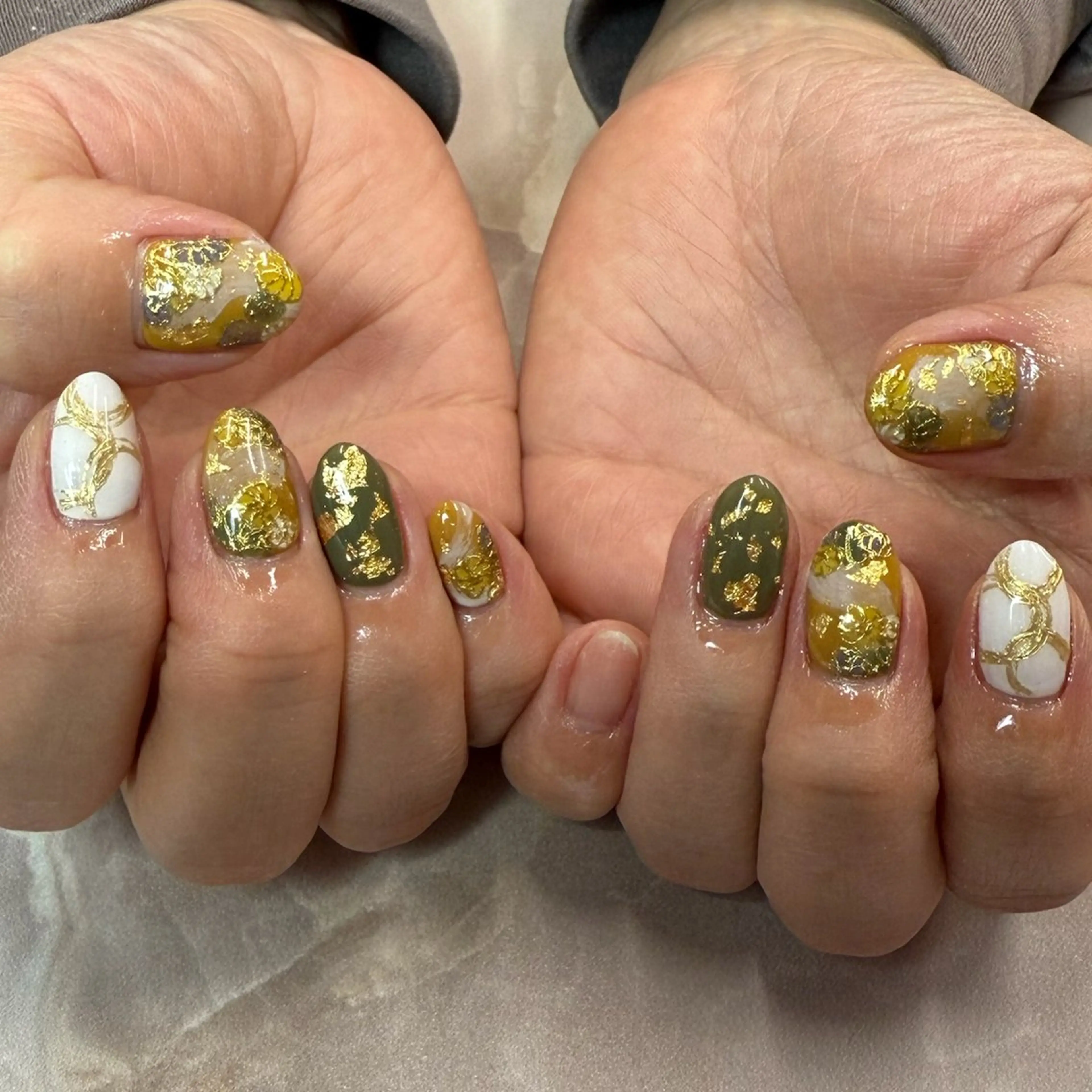 ネイル ハンドネイル Rose Glass 高蔵寺店のネイルデザイン