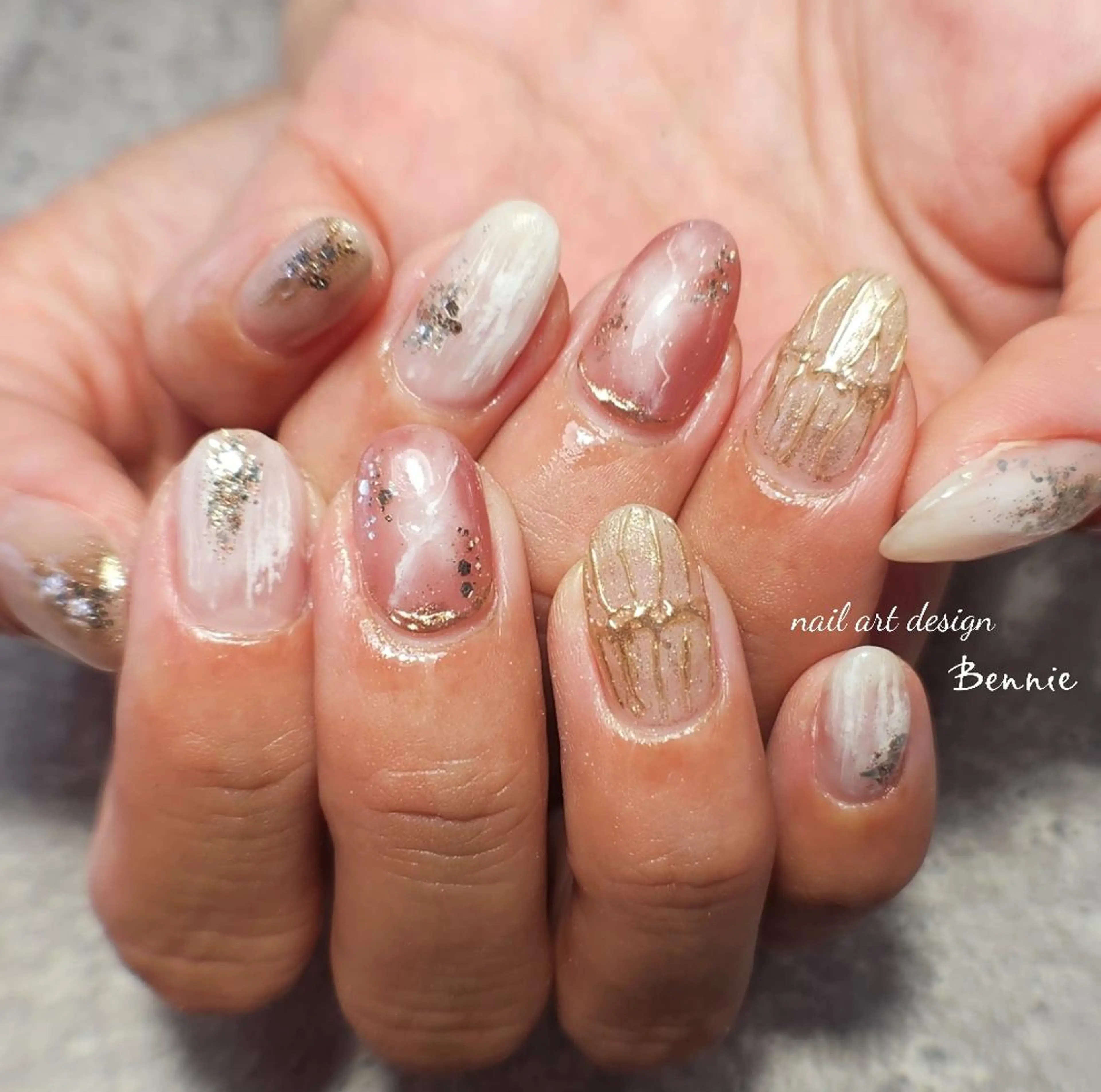 ネイル アートネイル 持ち込み ハンドネイル   BENNIEのネイルデザイン
