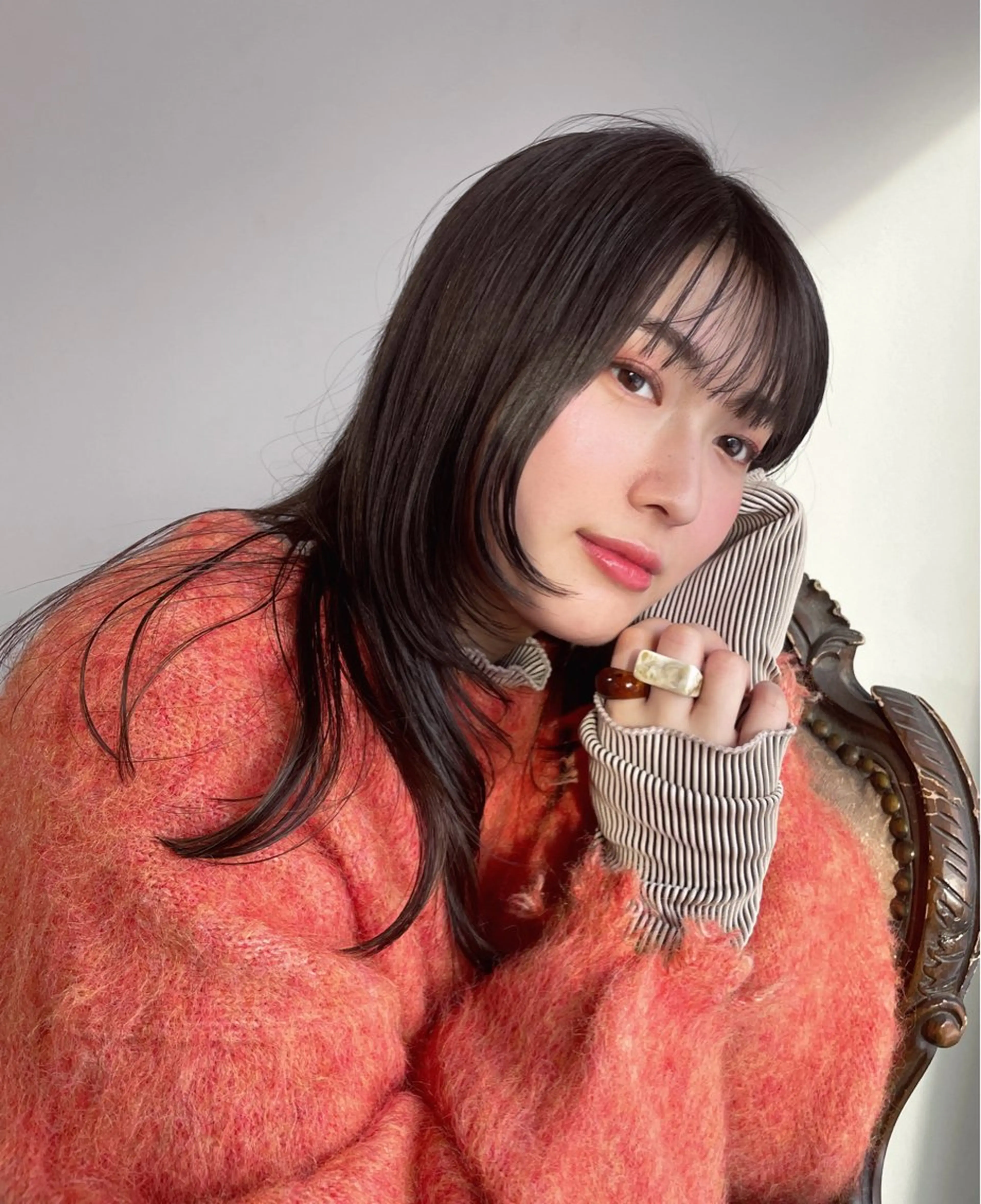 ロング ケアカラー ハイライト 髪質改善 トリートメント 🌐NATSUMI 🌐【寒色カラー】のヘアスタイル