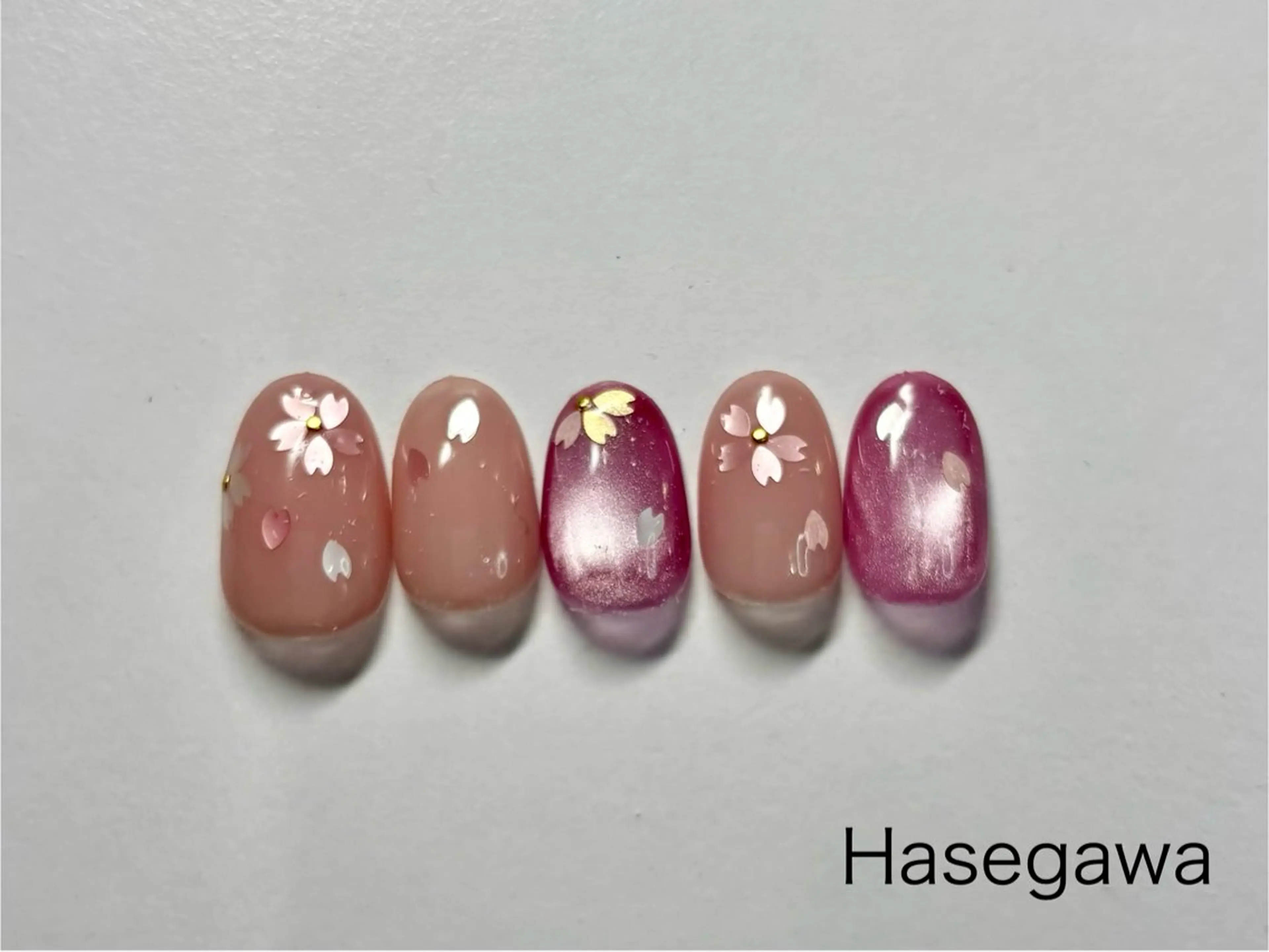 ネイル 桜ネイル ハンドネイル DROP 長谷川のネイルデザイン