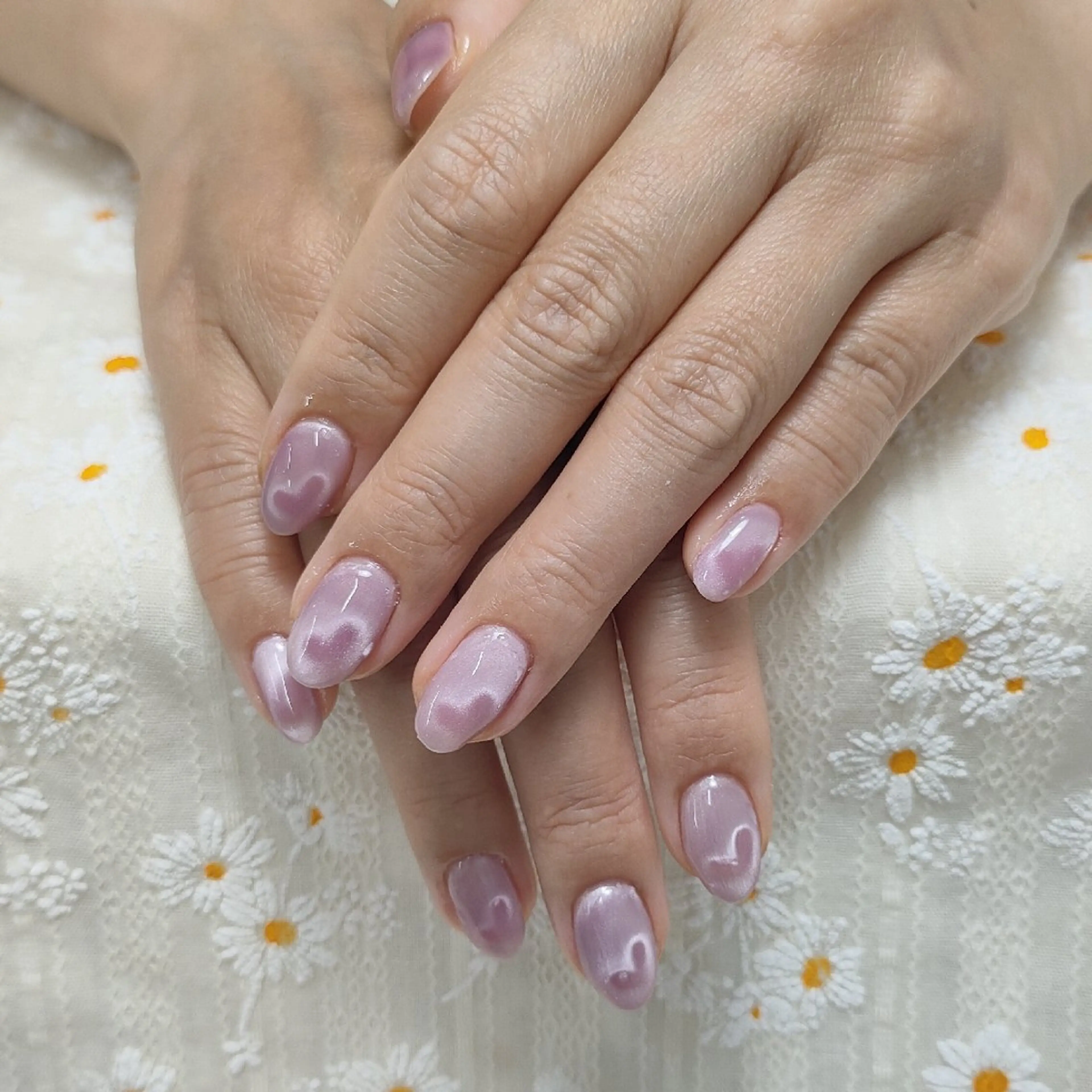 ネイル ハート マグネットネイル ヨ ルのネイルデザイン