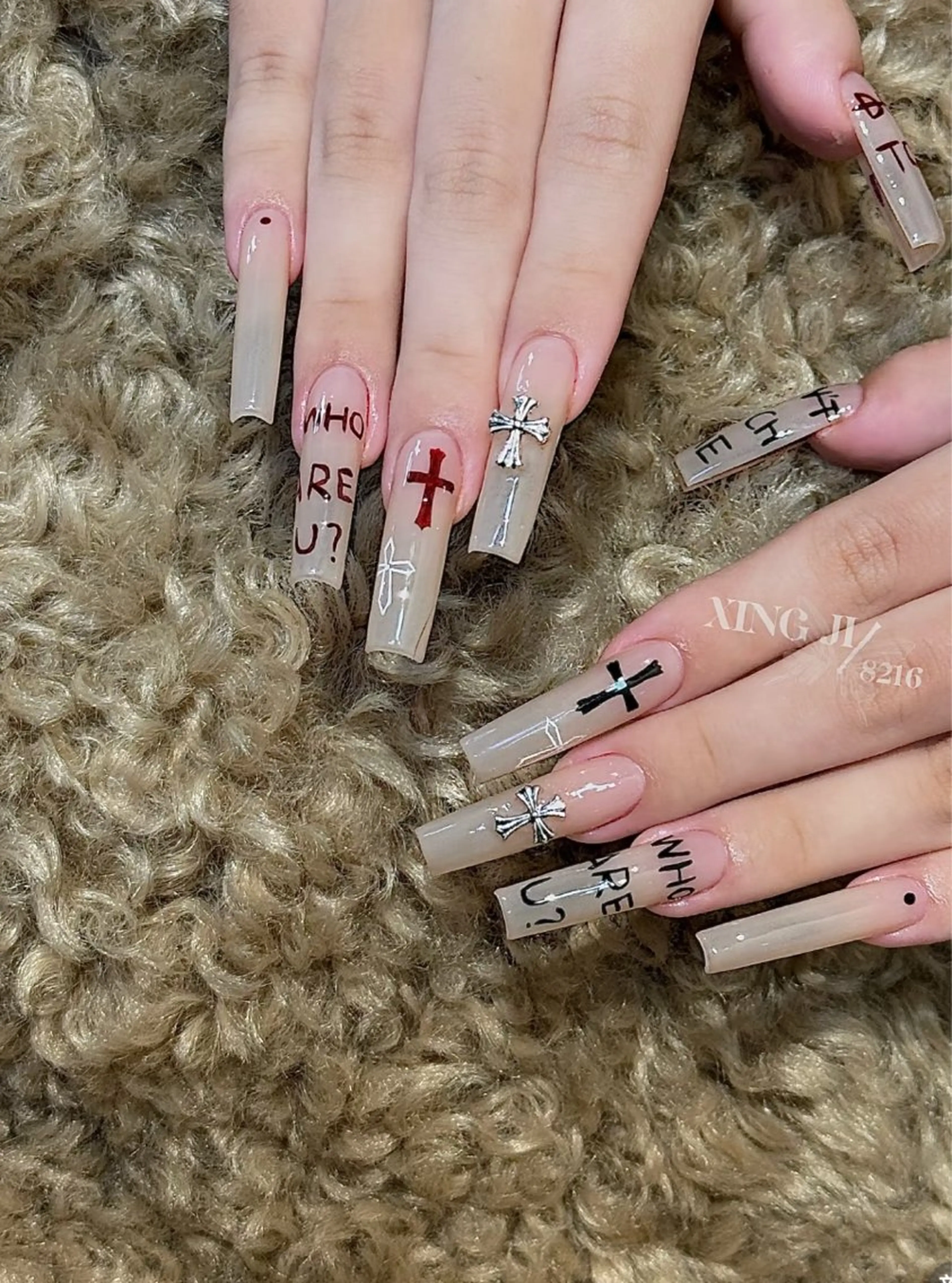 ネイル フレンチネイル グラデーション キラキラネイル 韓国ネイル マグネットネイル 🎀🎀YooLi Nail Salonのネイルデザイン