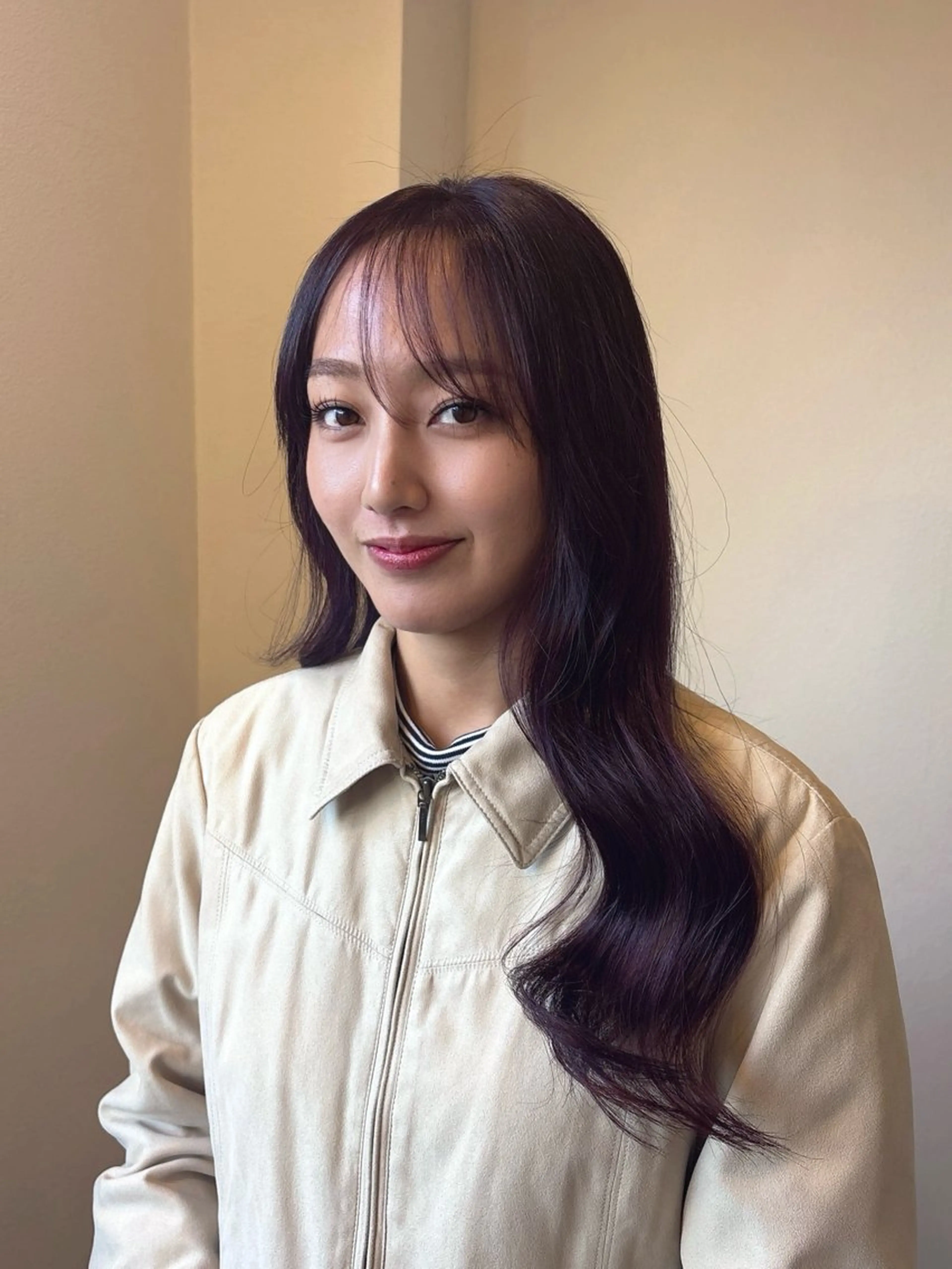 ロング カラー カットパーマモデル 募集中🧺アンジュのヘアスタイル