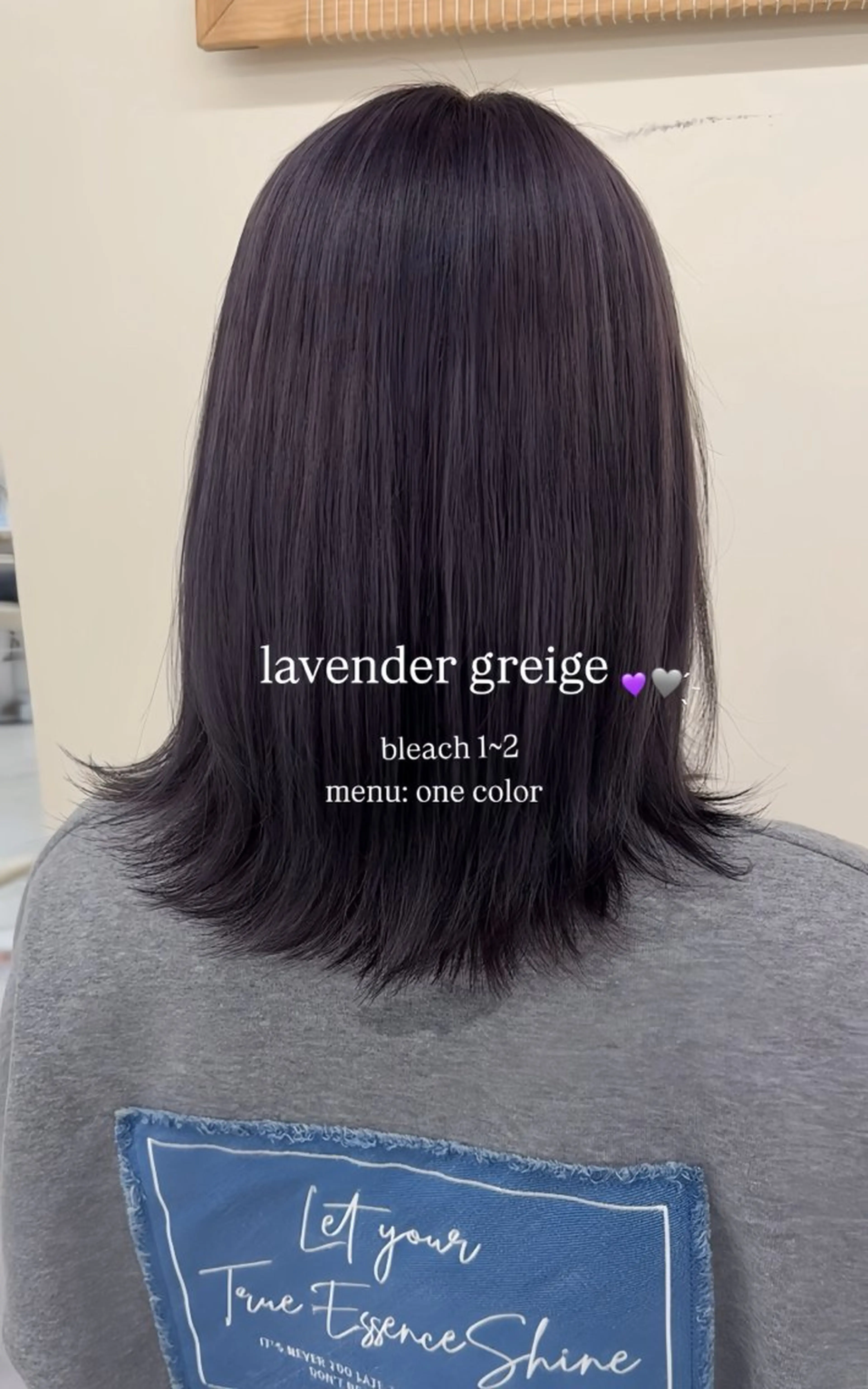 ミディアム カラー ヘアカラー ワンホン×髪質改善 つのーか🩶‪🫧のヘアスタイル