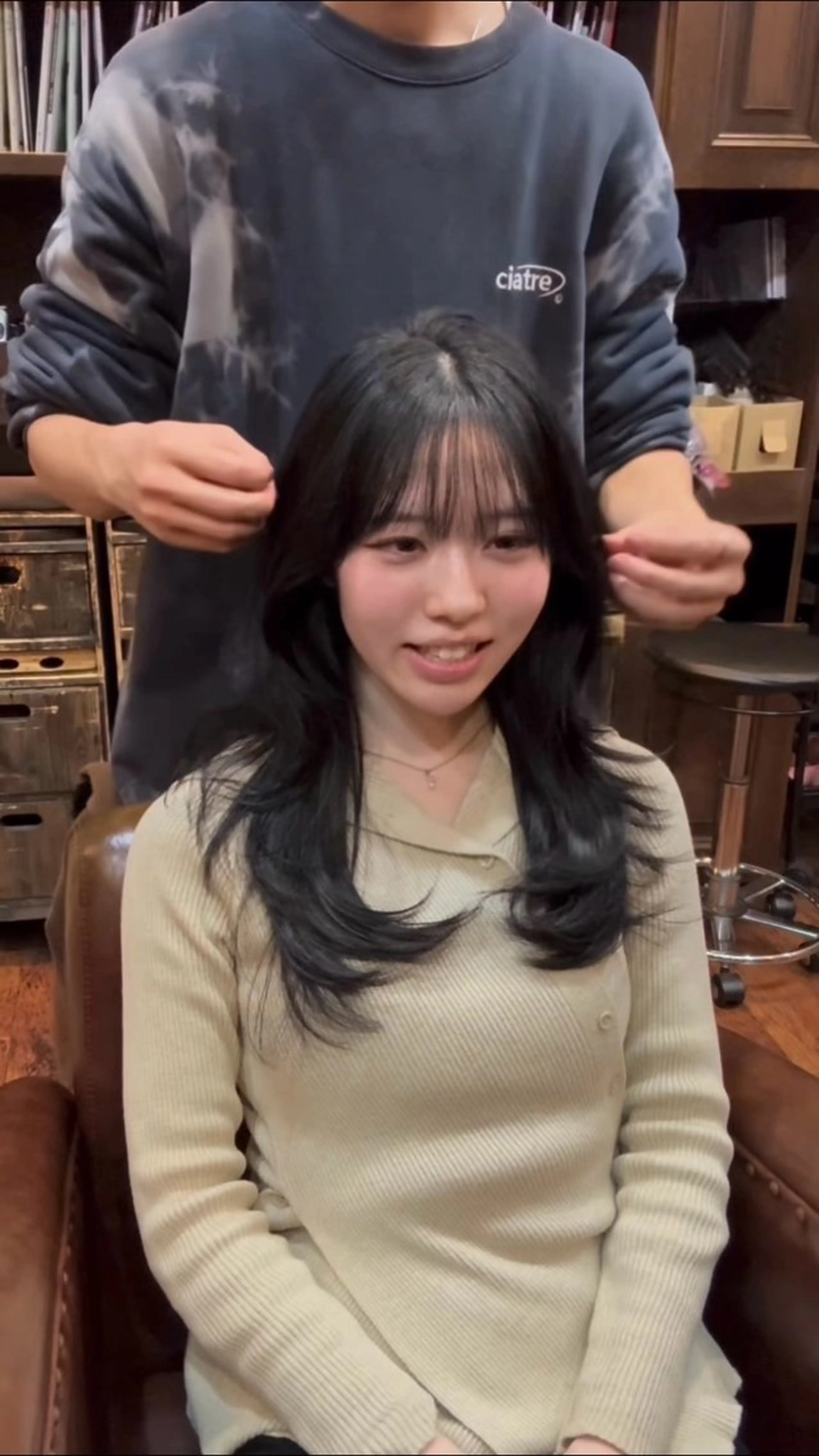 ロング カラー 町田/レイヤーカット ハッシュカット/八木のヘアスタイル