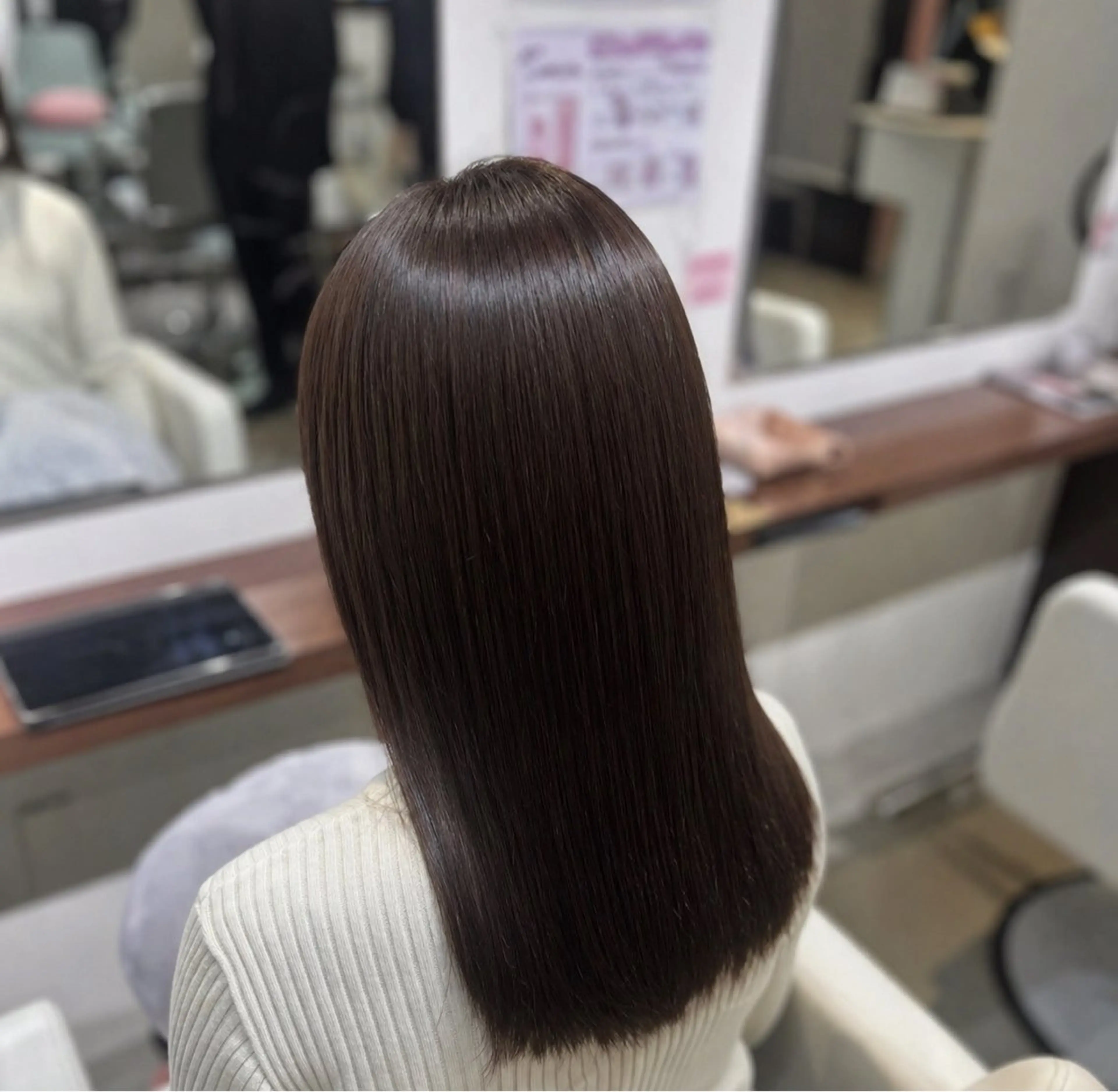 憧れの艶髪に🌸◦°髪質改善ストレートの写真