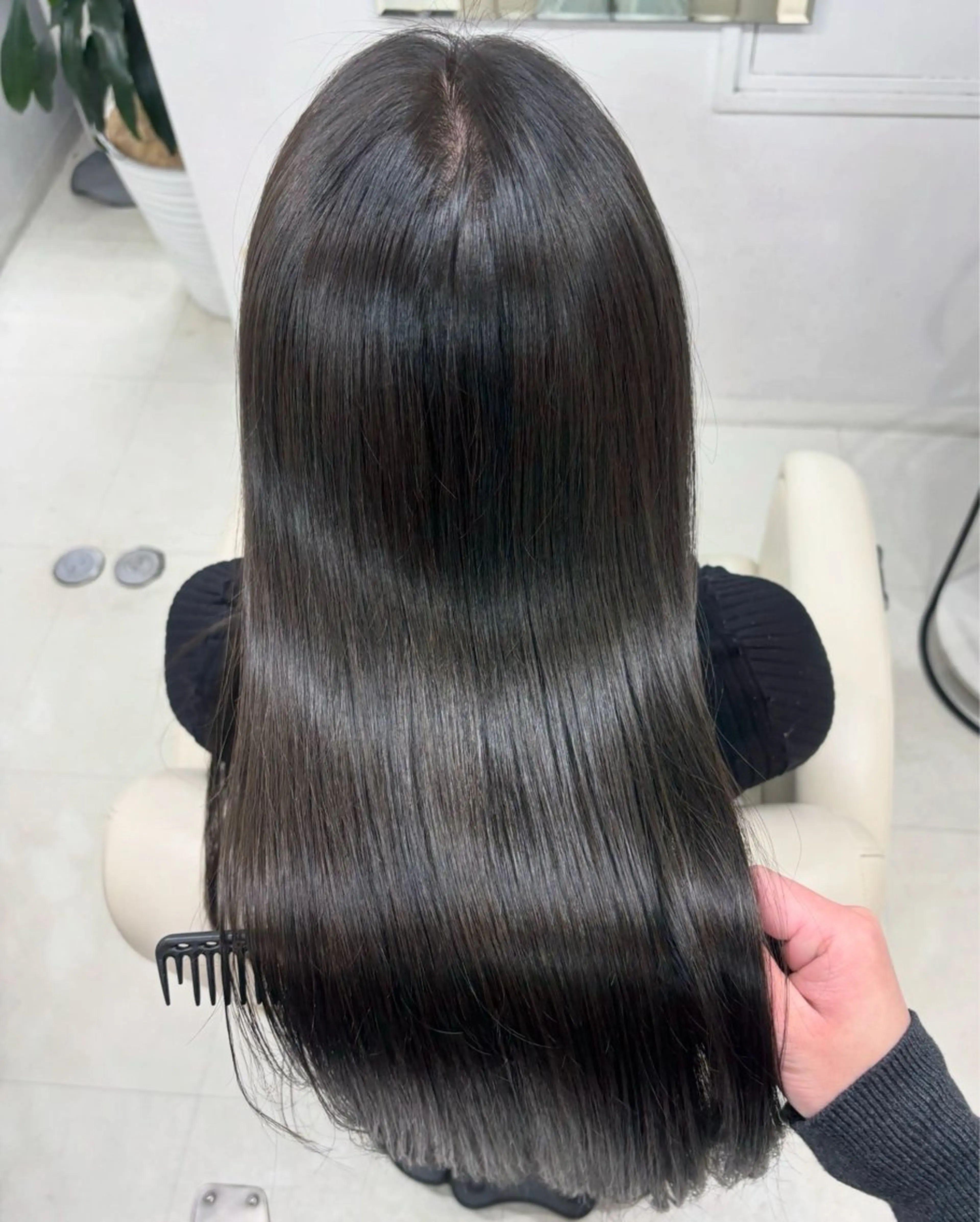 セミロング ヘアカラー トリートメント 🫧透明感カラー🫧 AYANAのヘアスタイル