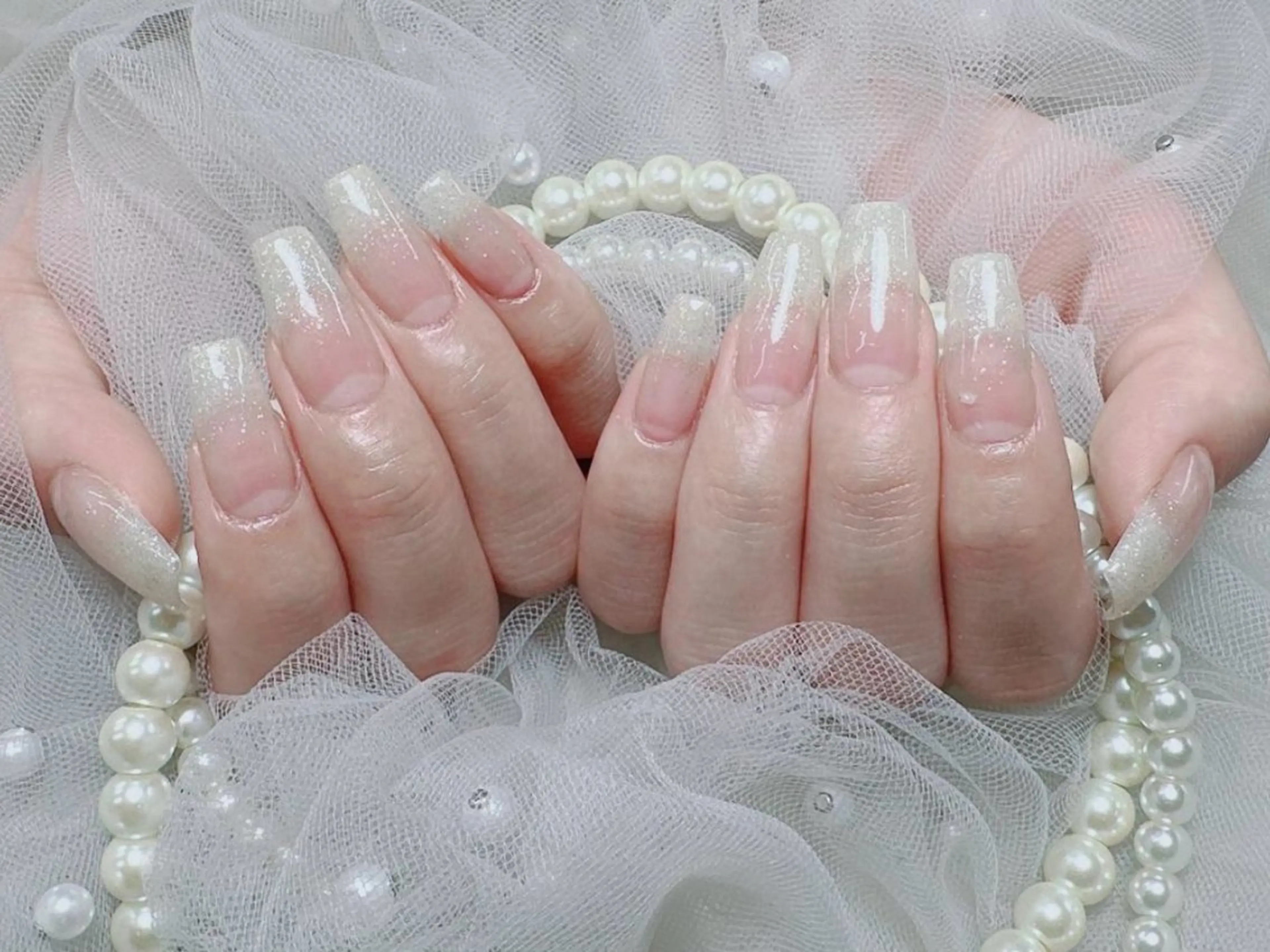 メンズ ネイル アートネイル フレンチネイル ジェルネイル キラキラネイル パラジェル ハンドネイル Bloom スカルプ専門店のネイルデザイン