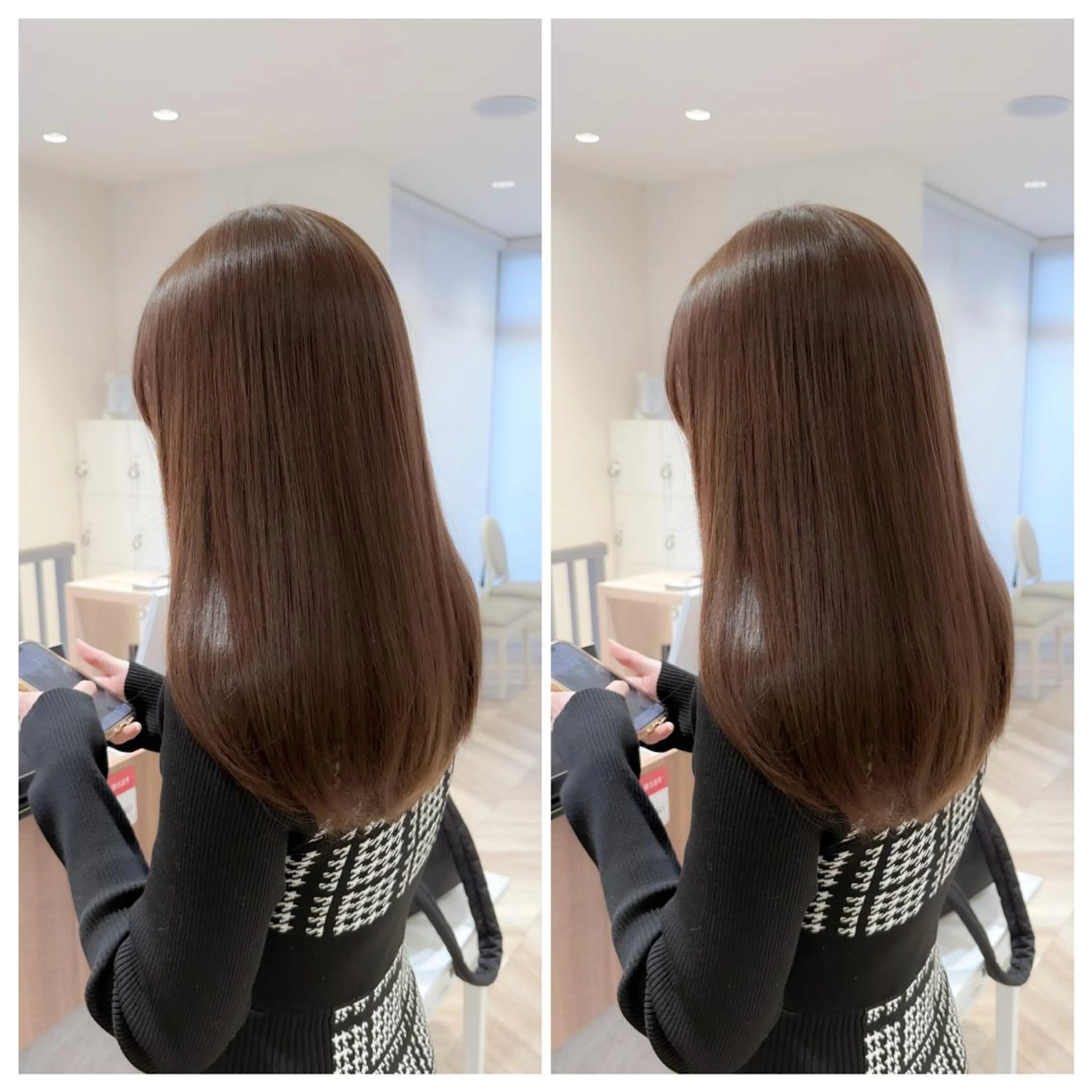 カラー セミロング アッシュ ベージュカラー ブリーチ ダブルカラー ブリーチなしカラー 透明感カラー /タツトミ　🫧のヘアスタイル