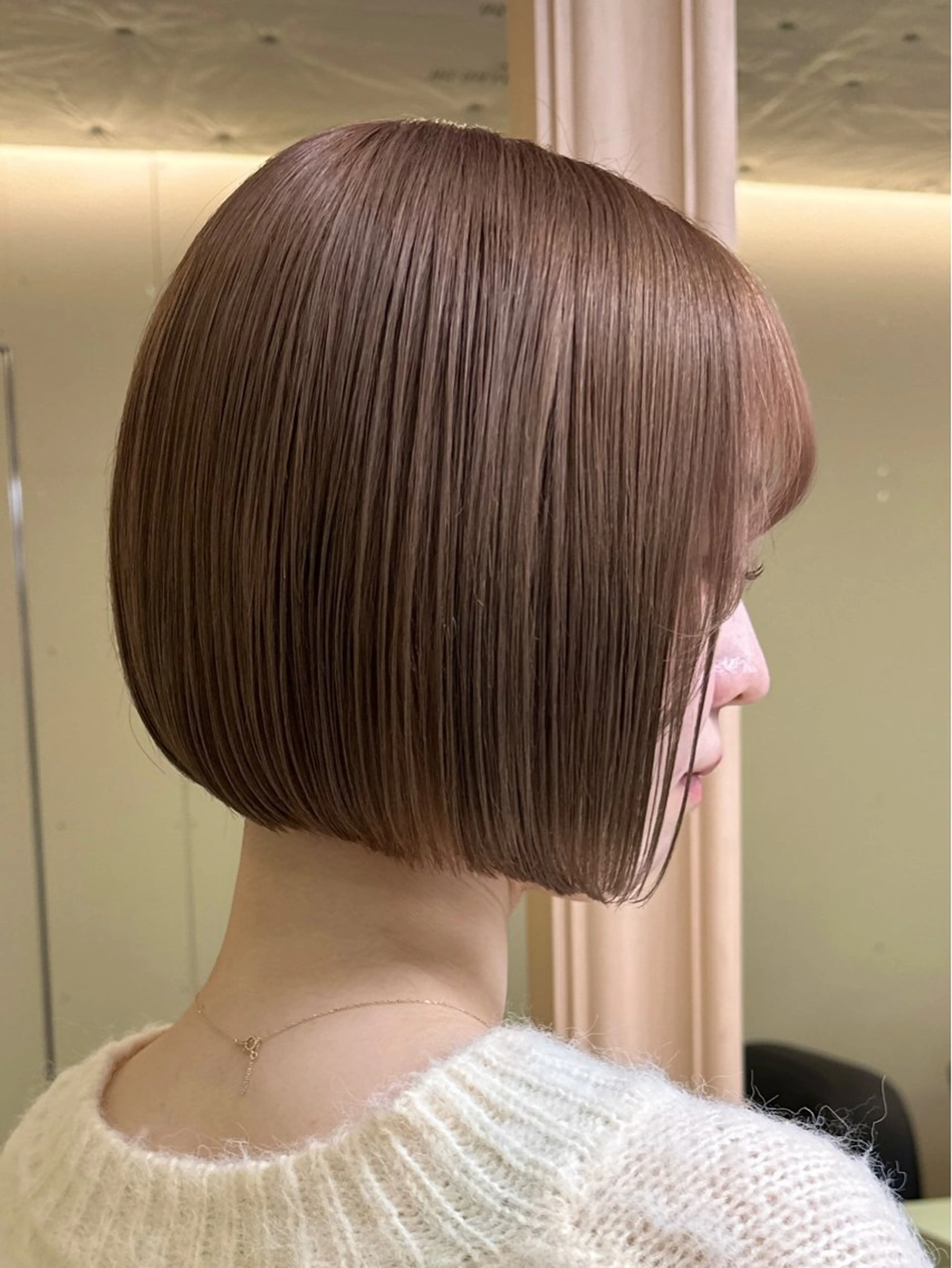 ショート カット ヘアカラー トリートメント ボブ/ぱつっとボブ/ 谷口 海星のヘアスタイル