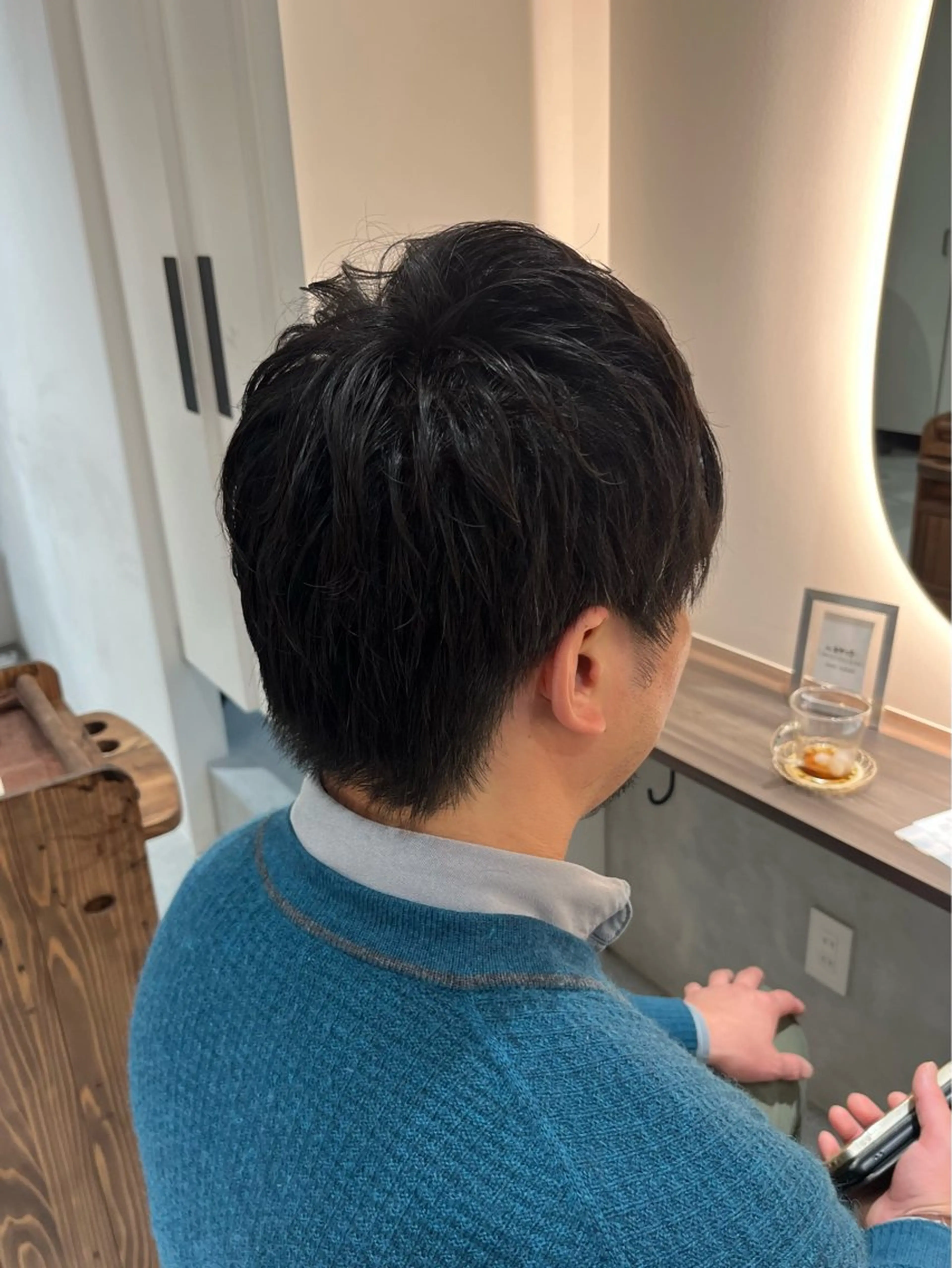 パーマ メンズ カット パーマ 池谷 茉耶のヘアスタイル