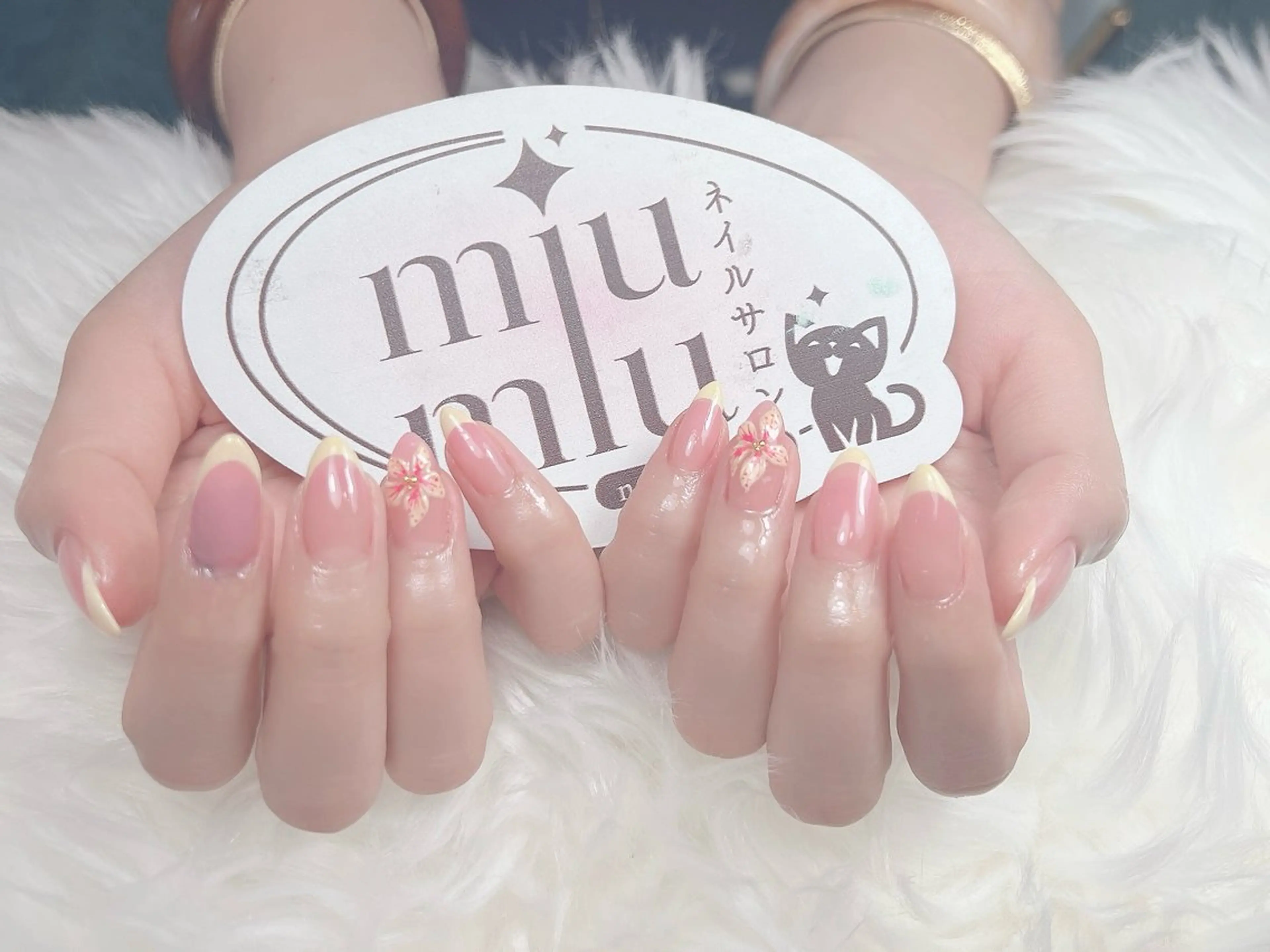 ネイル クリアネイル 長さ出し 持ち込み フットネイル yu naのネイルデザイン