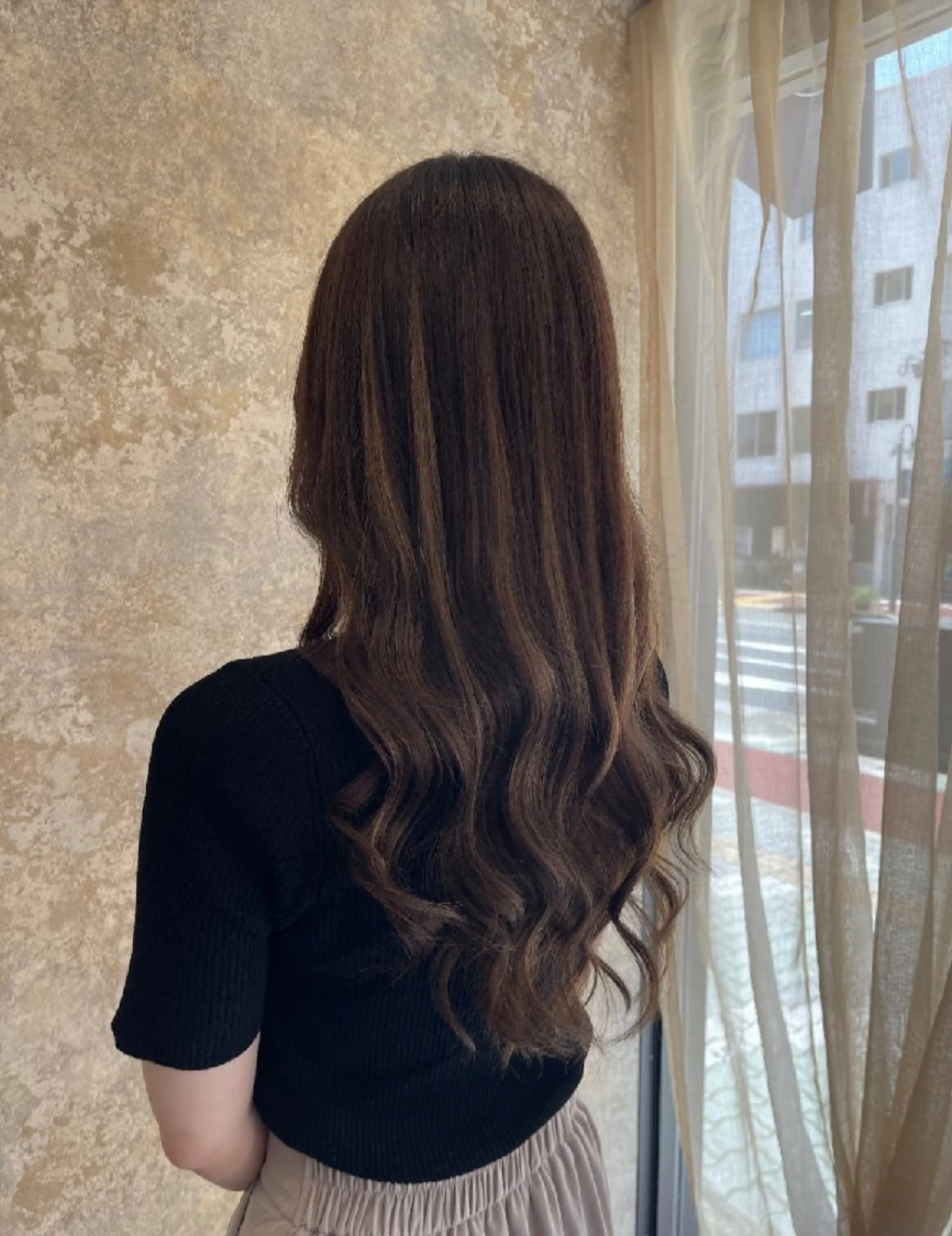 ロング プルエクステ エクステ 髪質改善 カット エクステ 小森 鈴佳のヘアスタイル